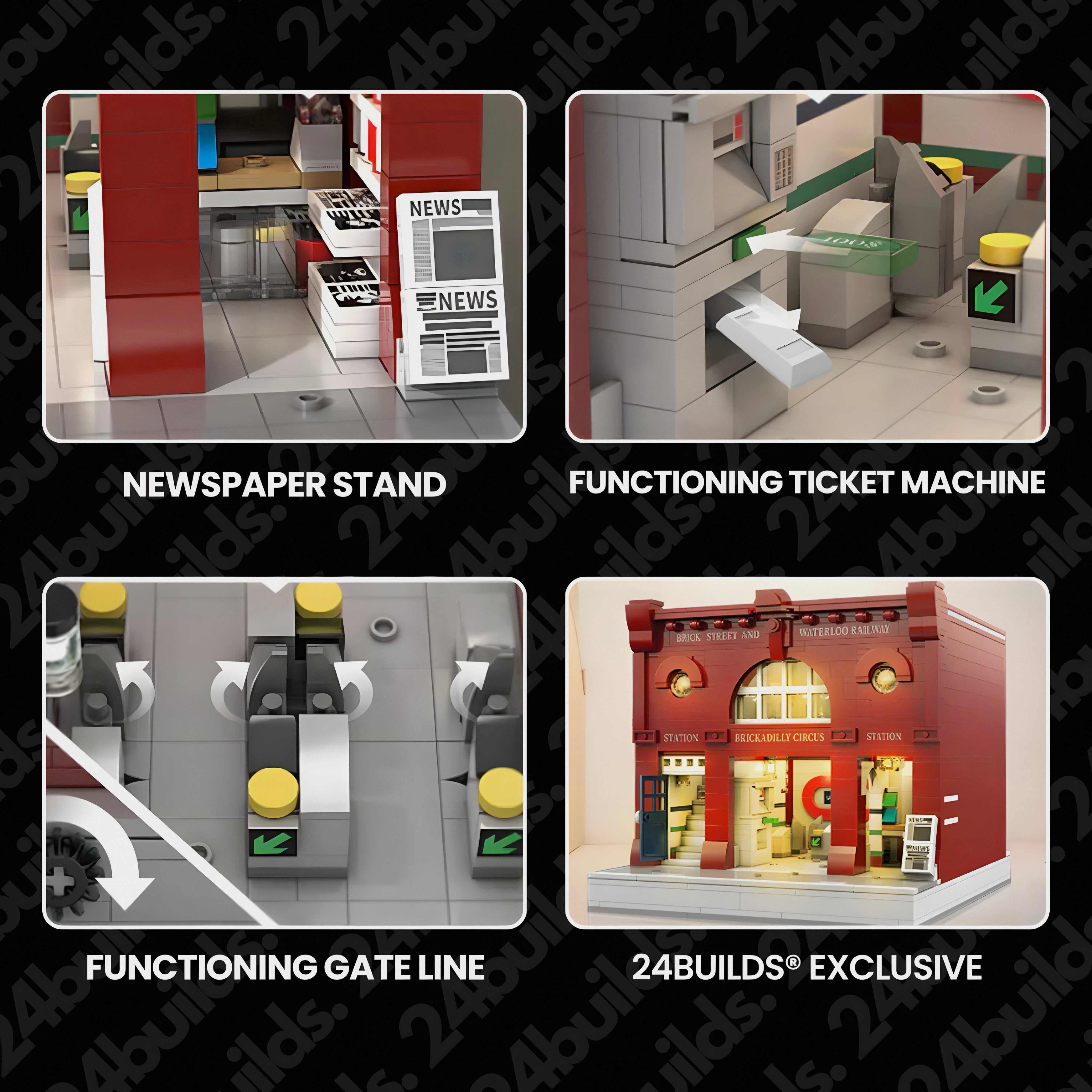 LONDON UNDERGROUND STATION | 1834PCS