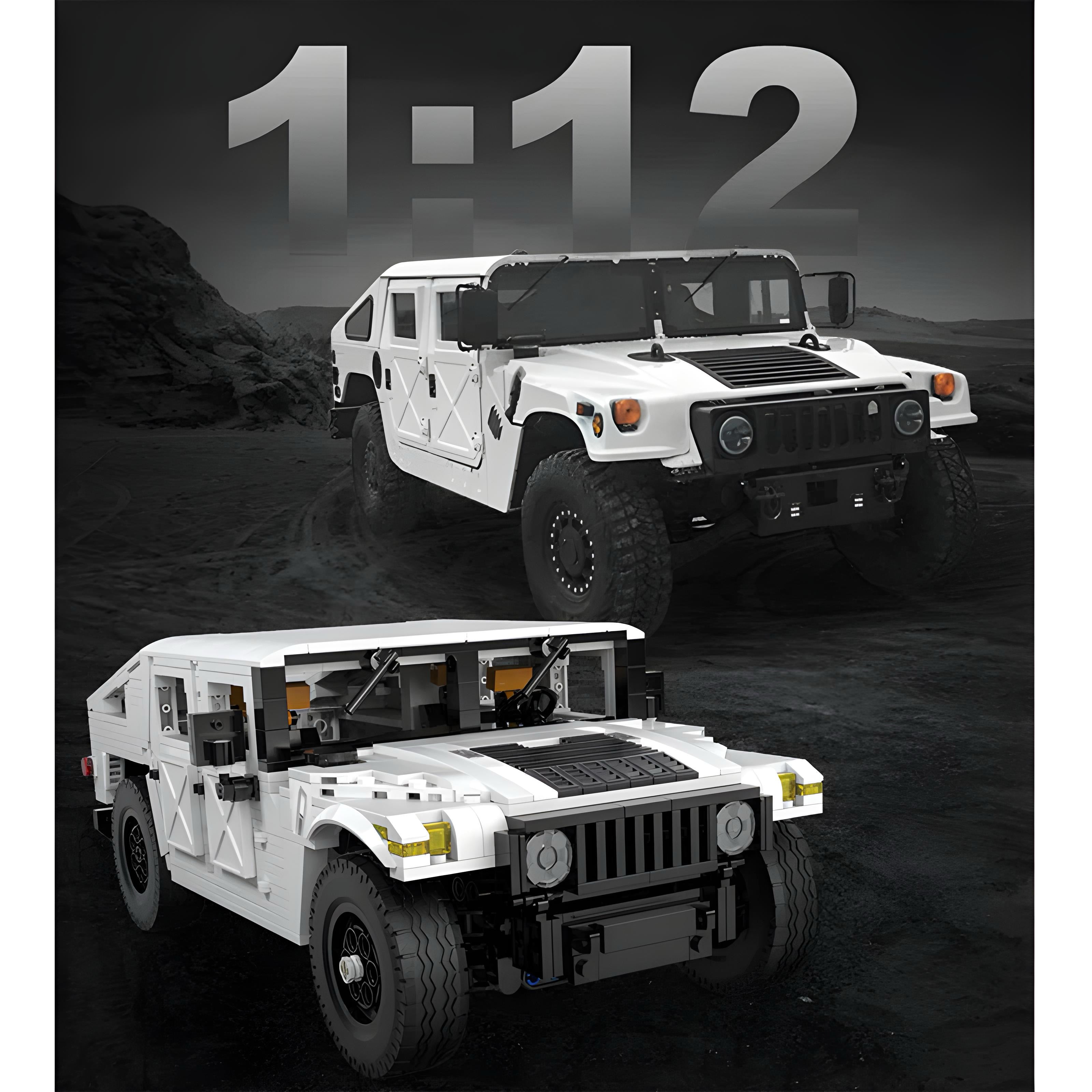 REMOTE CONTROLLED H1 HUMVEE | 1382PCS