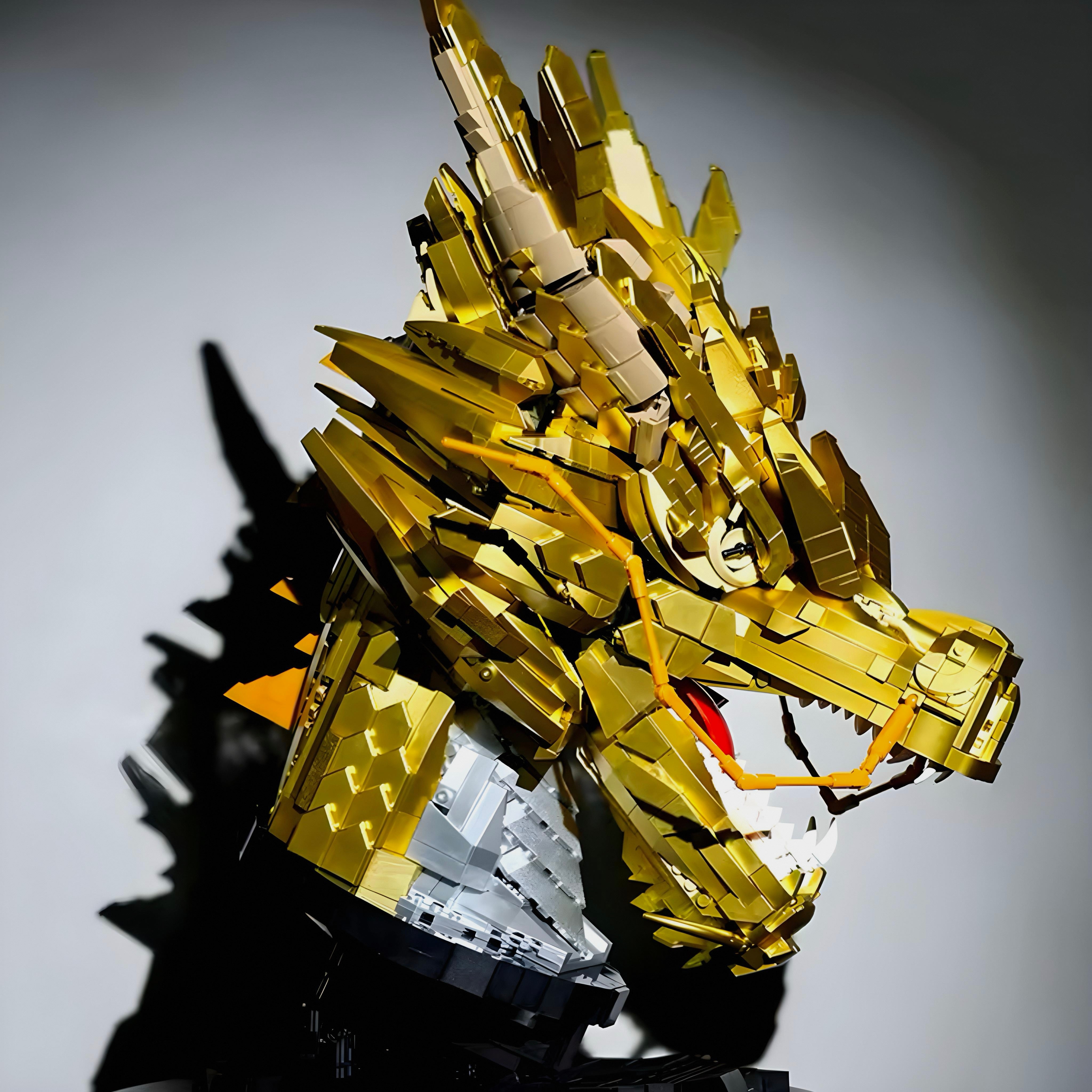 GOLD EDITION DRAGON HEAD | 2572PCS