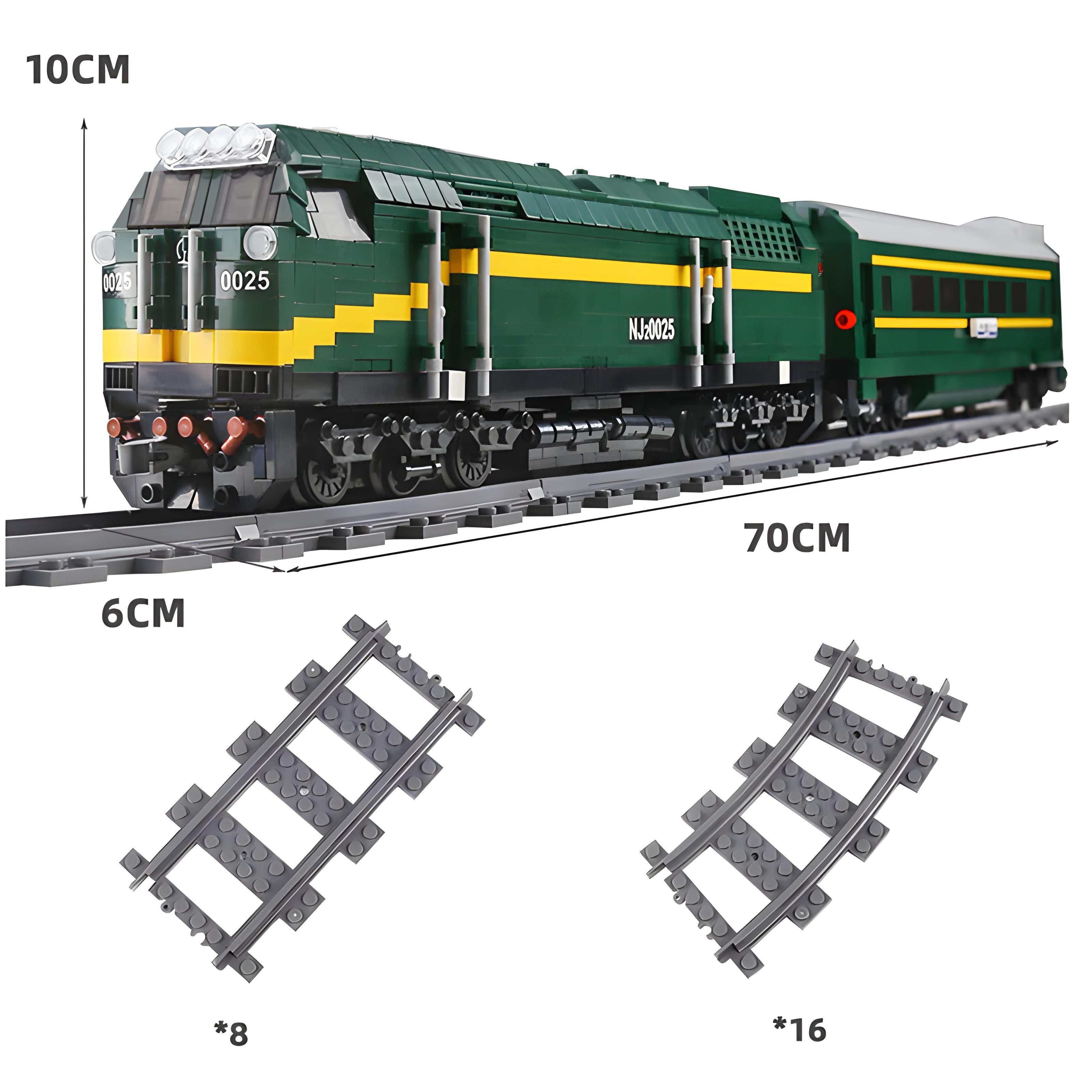 REMOTE CONTROLLED DIESEL LOCOMOTIVE | 2086PCS