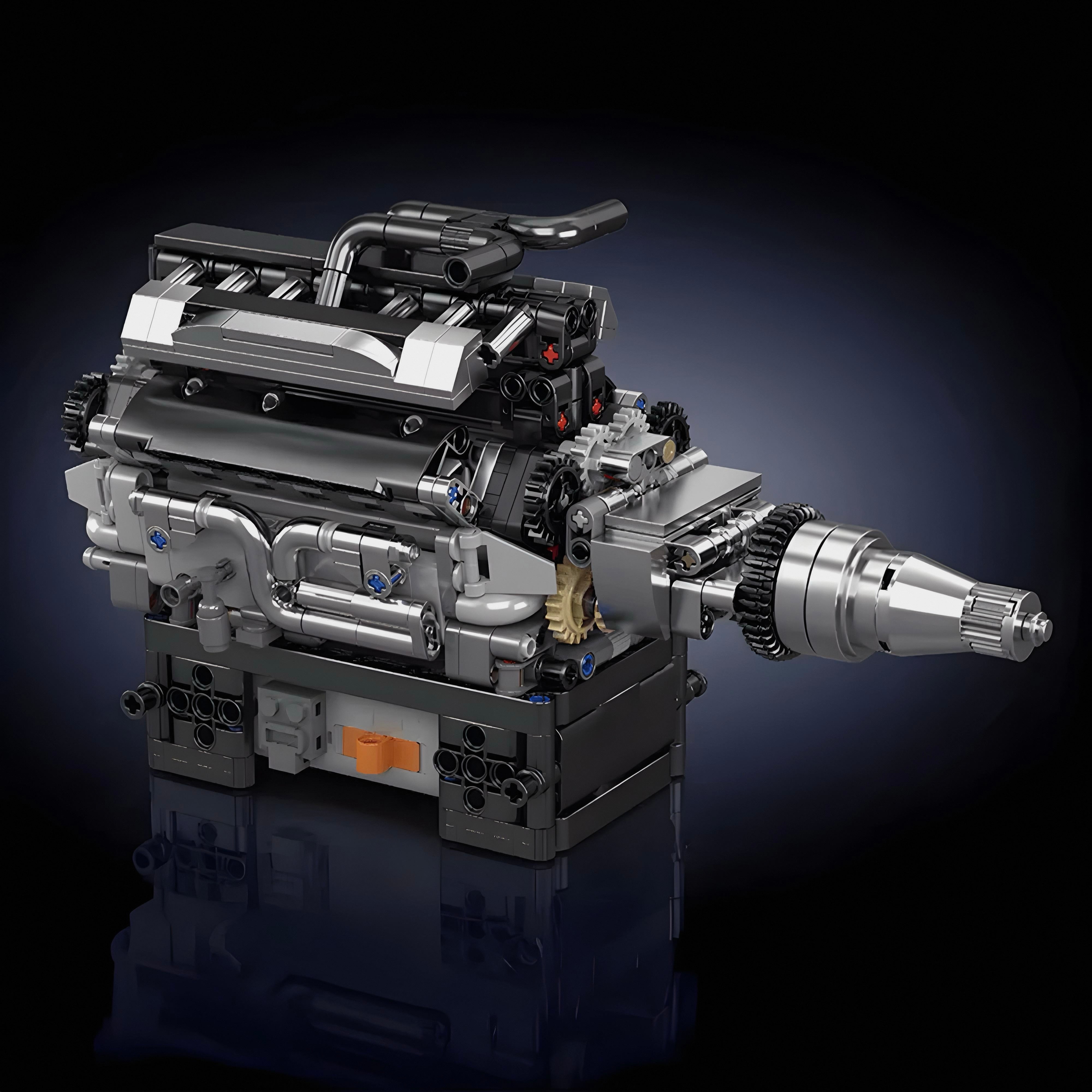 MOTORISED BRITISH LUXURY V12 ENGINE | 734PCS