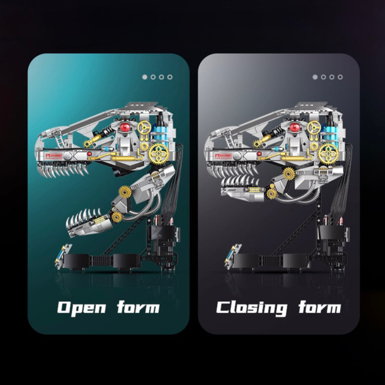 Cyber T-Rex Head | 918pcs