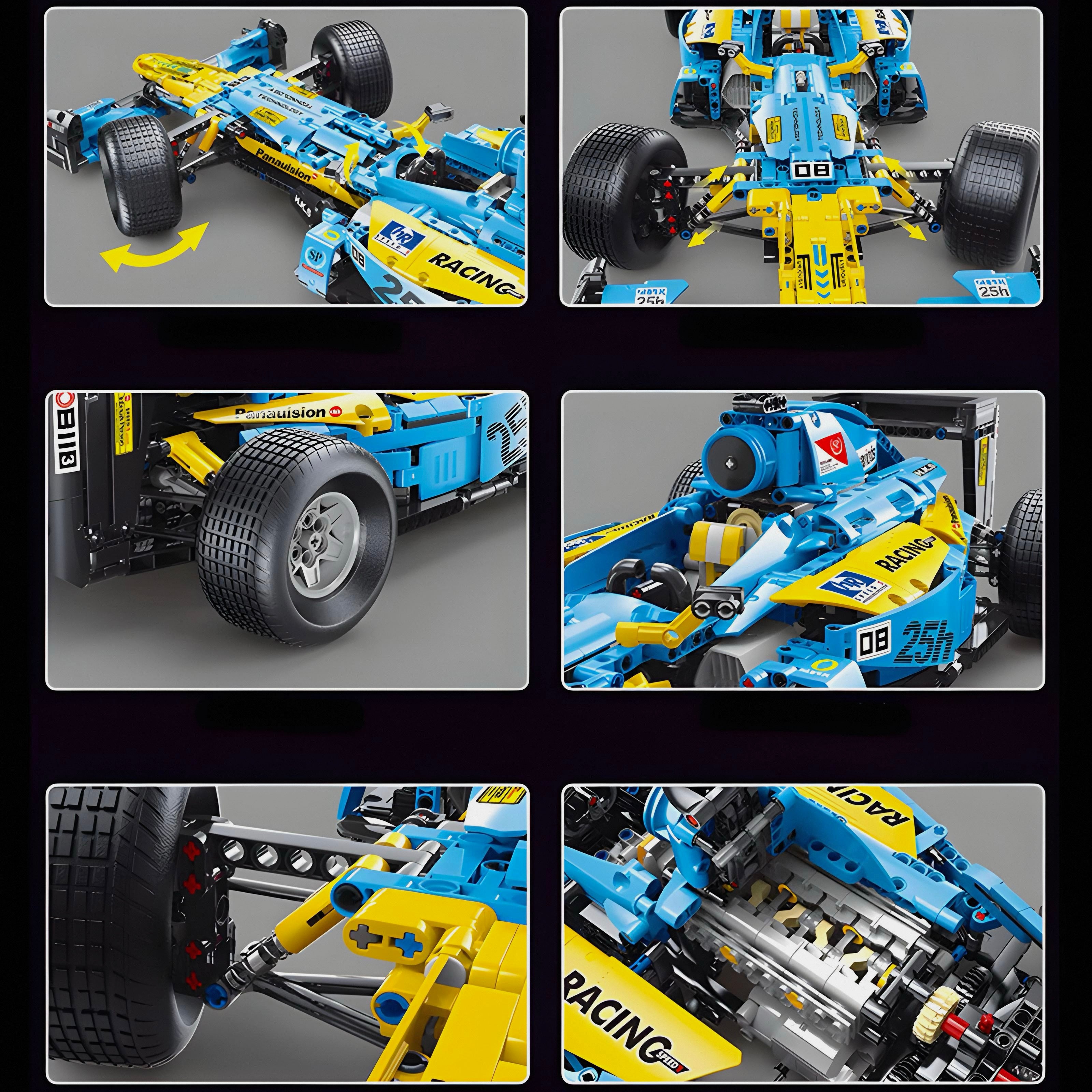 REMOTE CONTROLLED SINGLE SEATER RACE CAR |  1698PCS