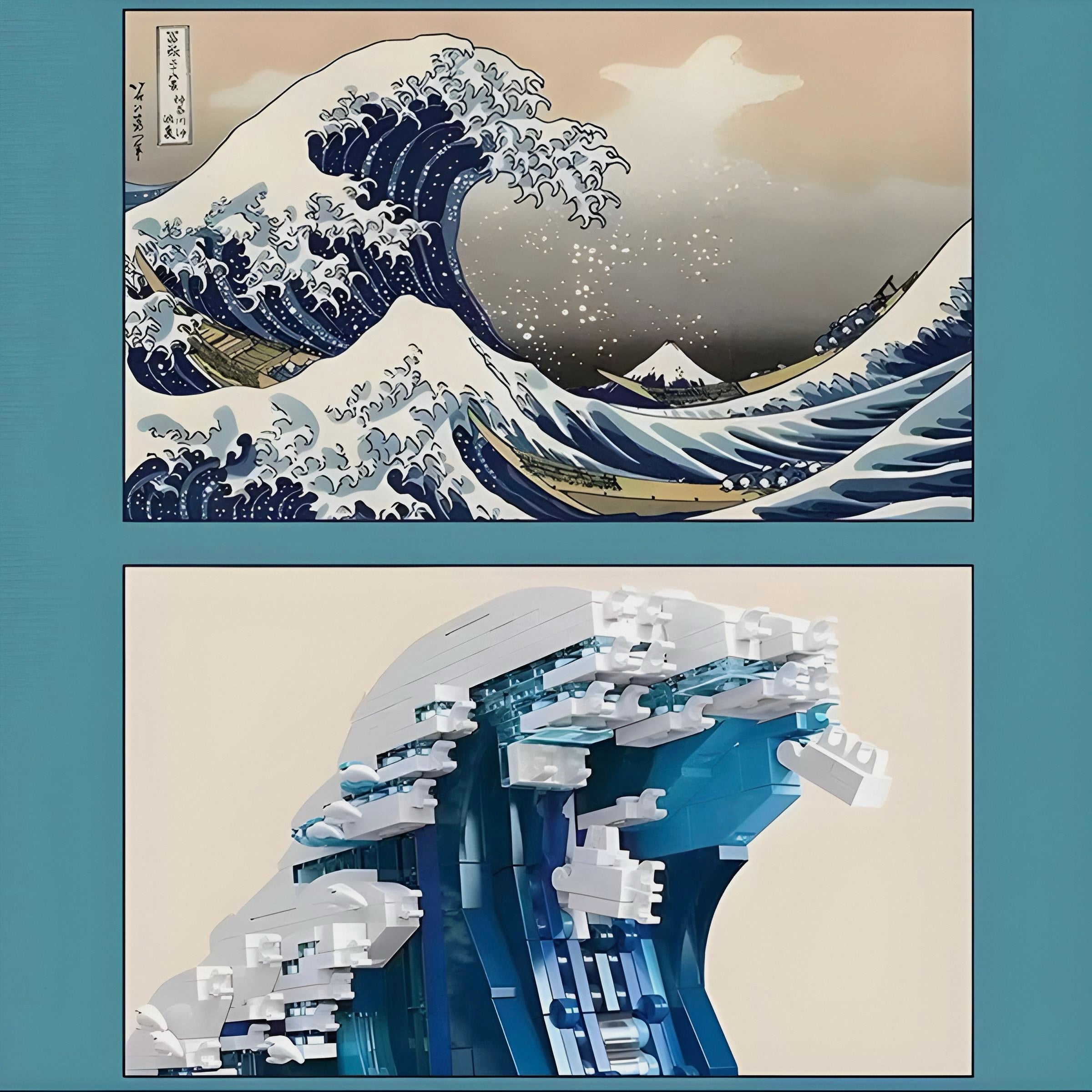 THE GREAT WAVE OF KANAWAGA | 1832PCS