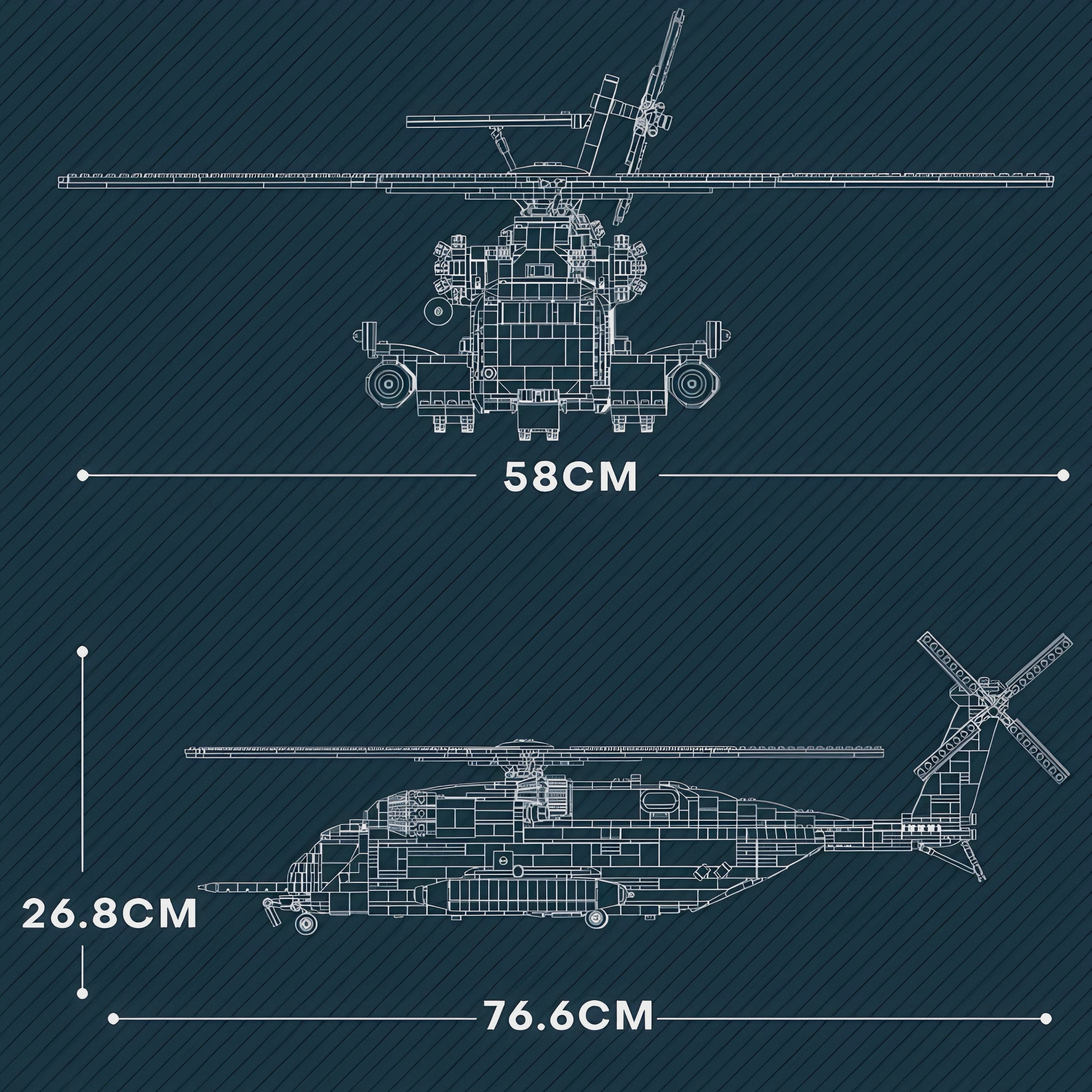 CH-53 TRANSPORT HELICOPTER | 2192PCS