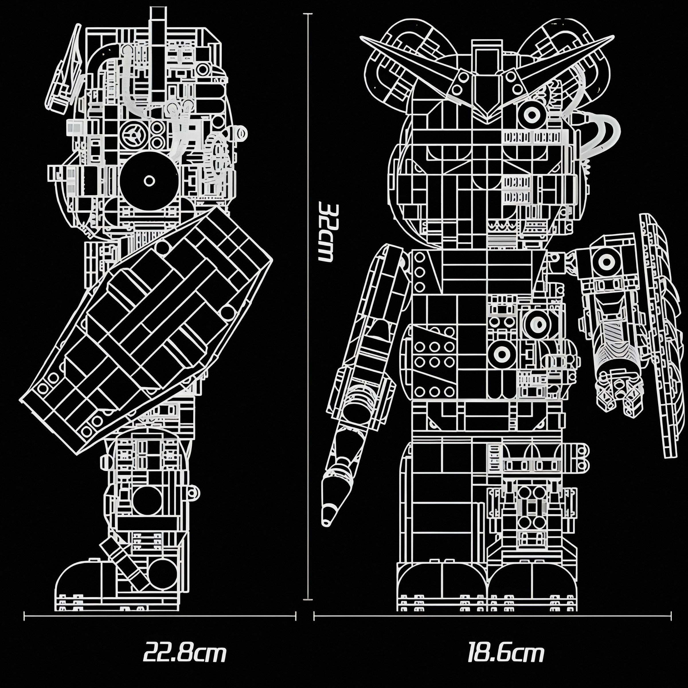 BEARBLOCK #FIGHTBOT 400% | 1682PCS