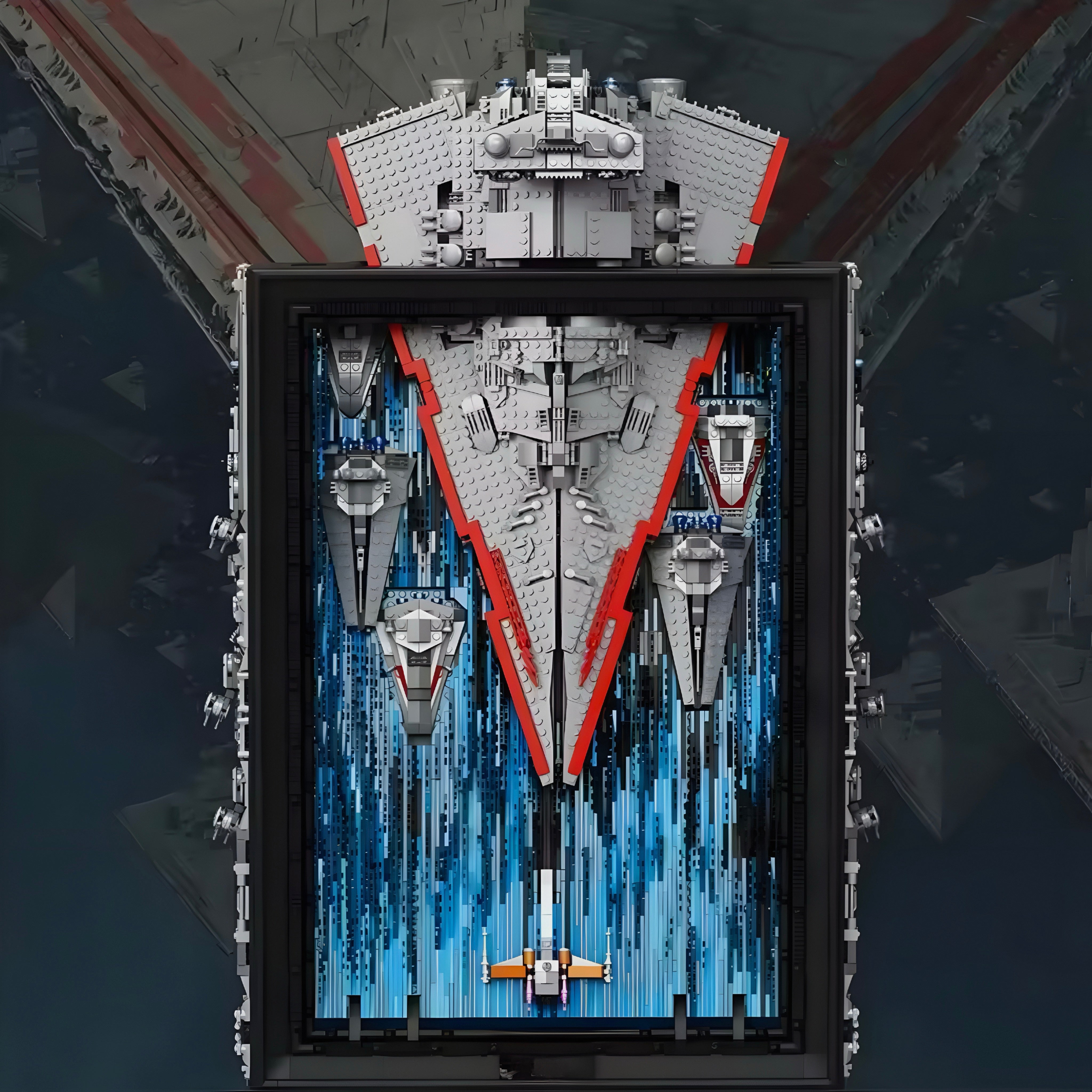 GALACTIC WARSHIP BRICK ART | 5968PCS