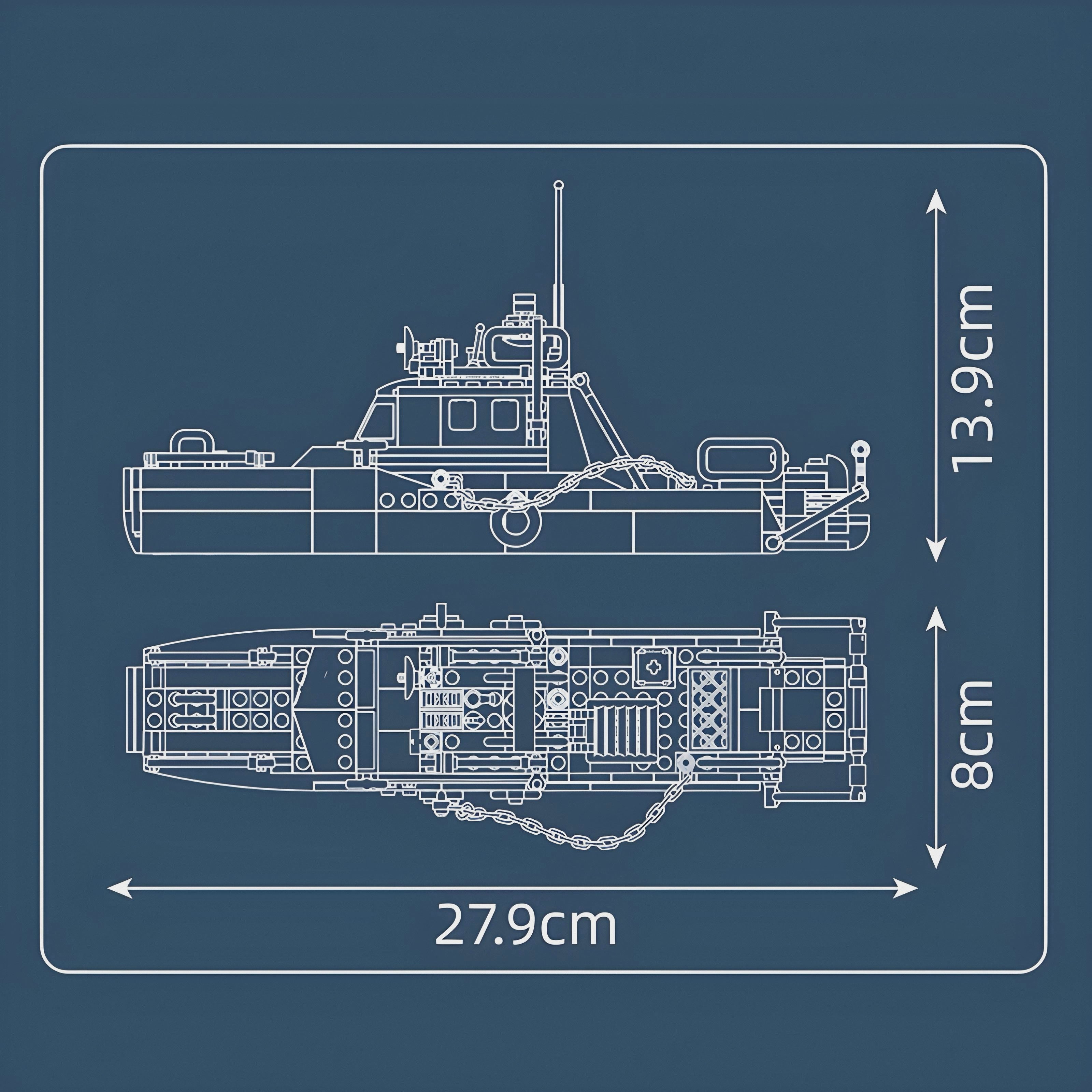 POLICE BOAT | 415PCS