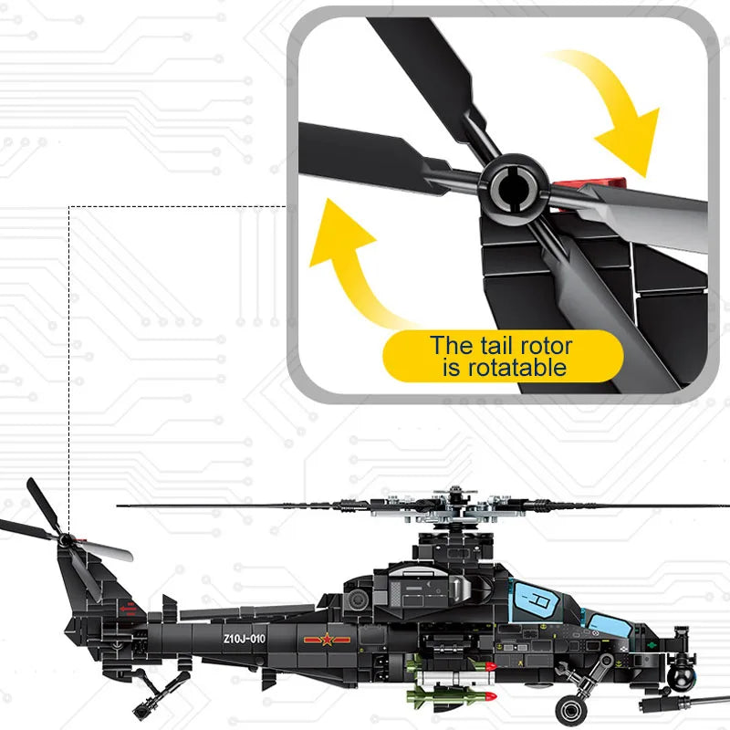 Z-10 ATACK HELICOPTER | 704PCS