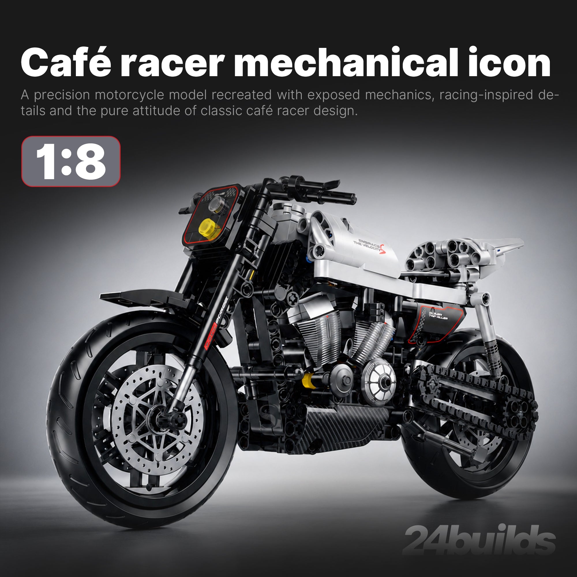 Silver V2 Café Racer