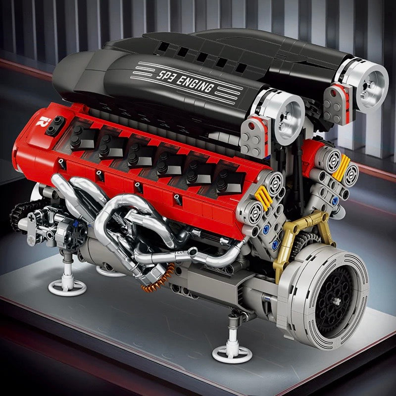 Italian V12 Hypercar Engine | 1240pcs