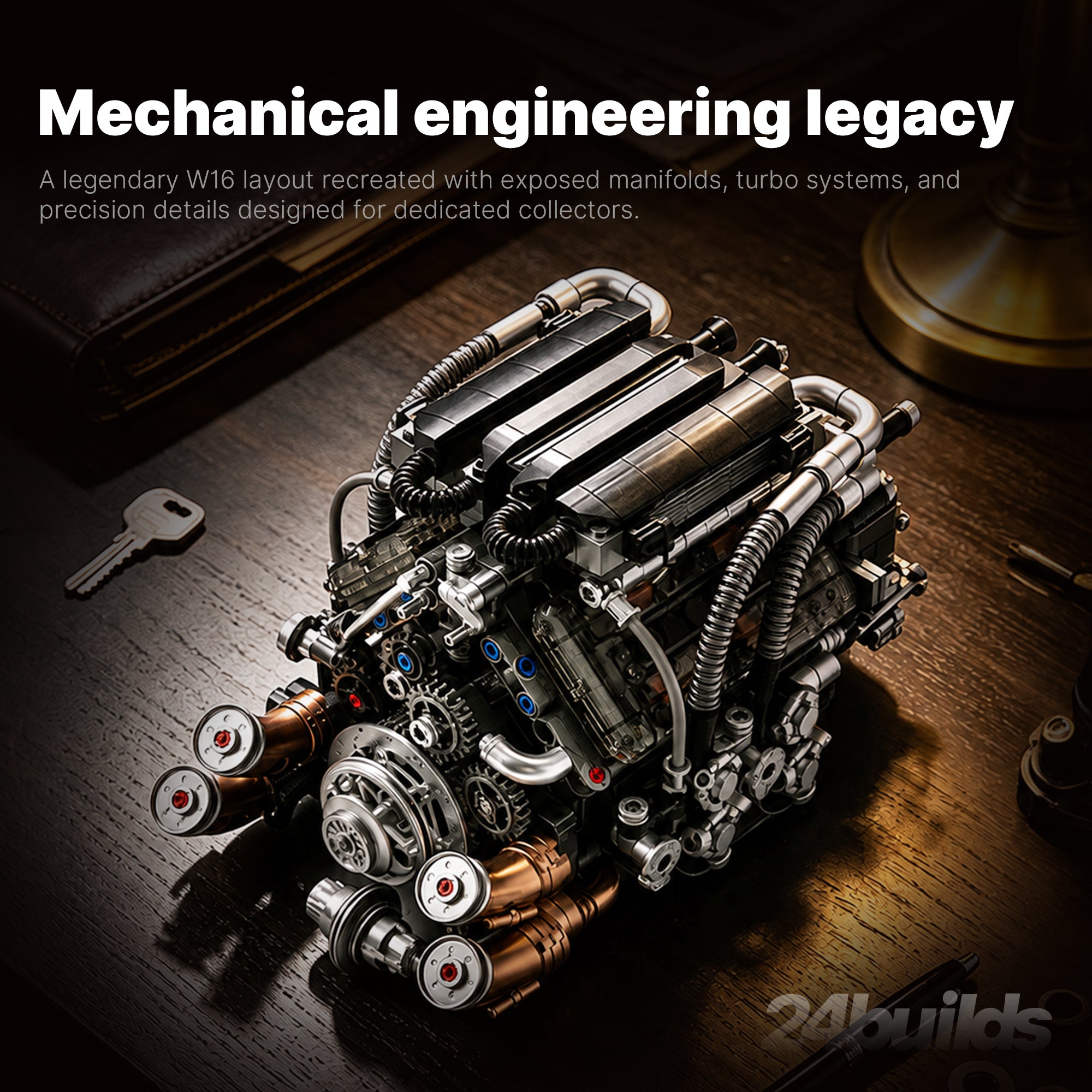 Motorised W16 Quad-Turbo Engine