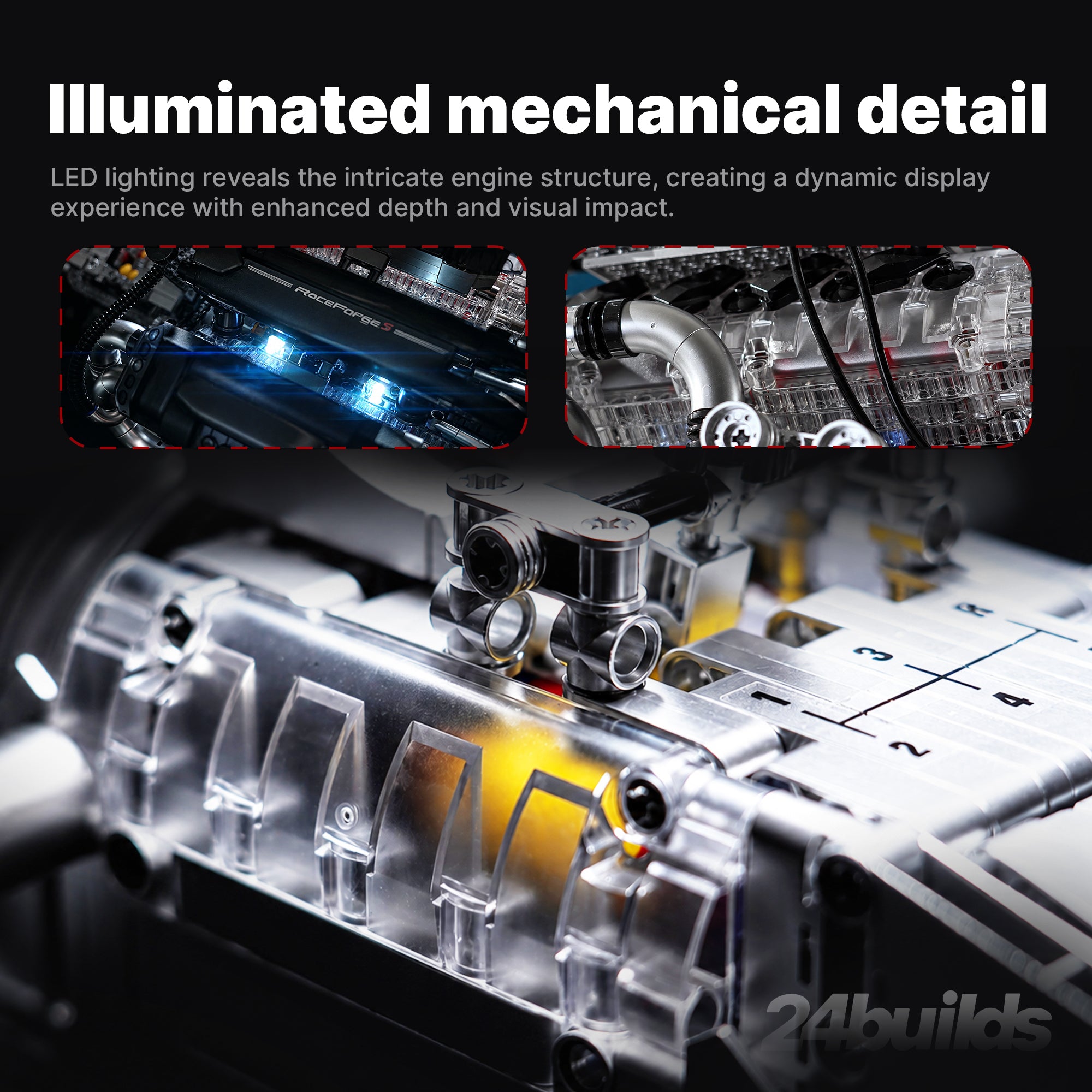 Motorised W16 Powertrain Engine