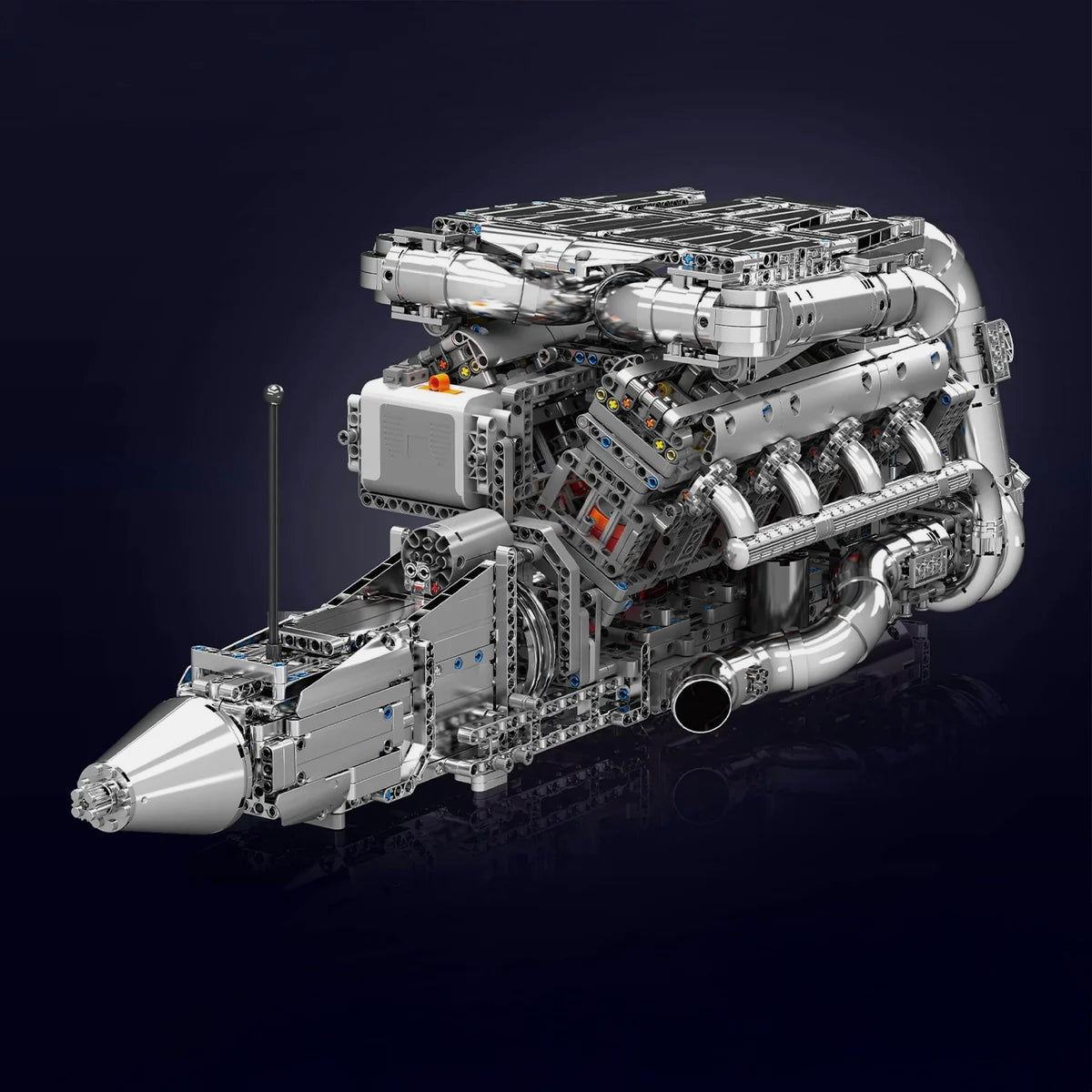 THE ULTIMATE CHROME 5.5L V8 ENGINE & GEARBOX | 2898PCS