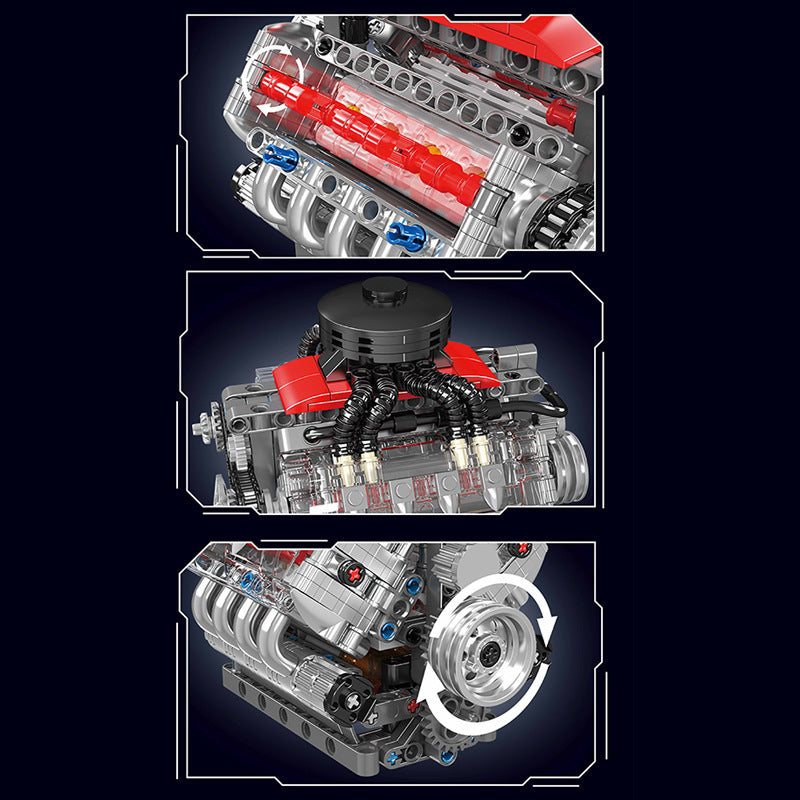 CHEVY MOTORIZED V8 ENGINE | 488PCS