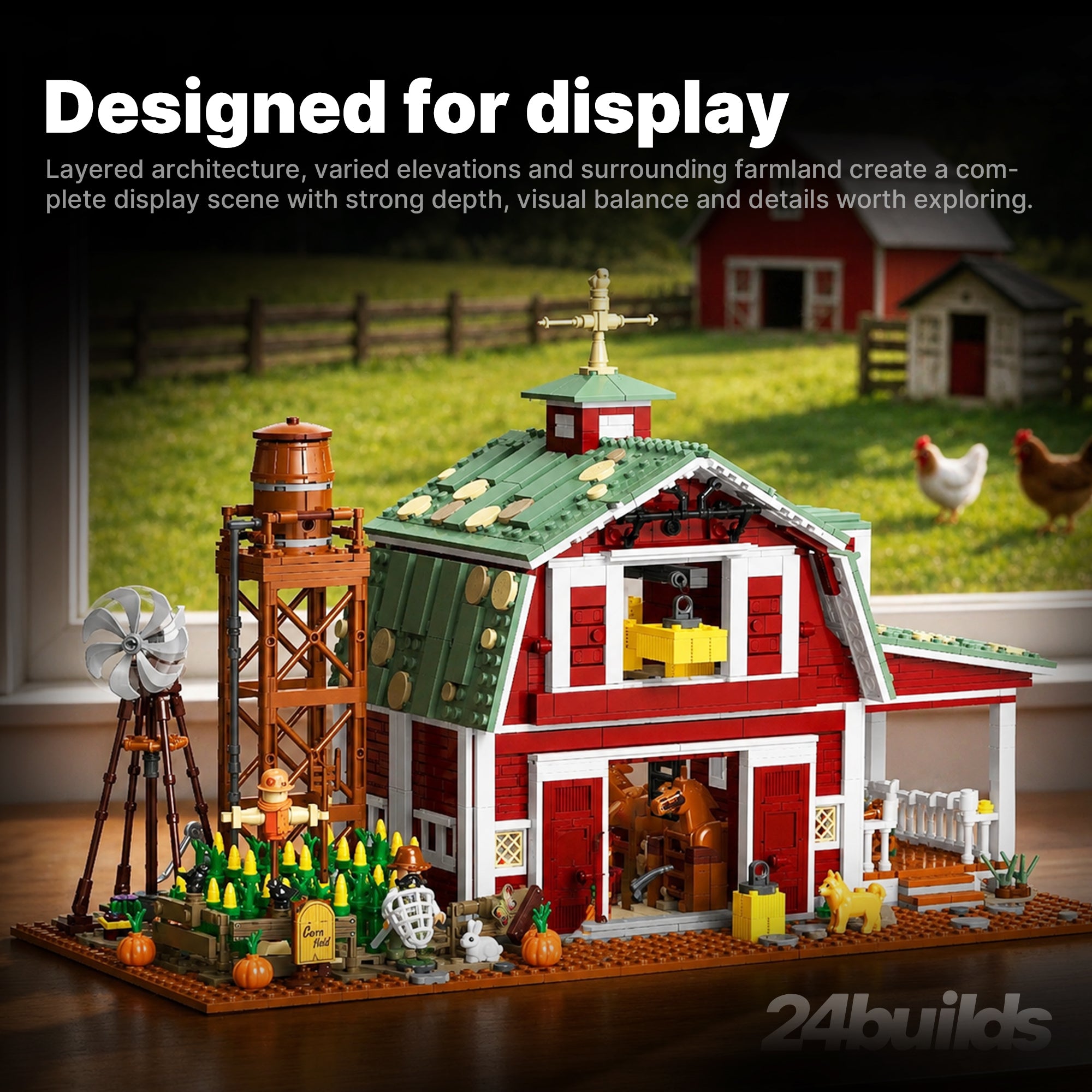 Rustic Barn Farm Scene