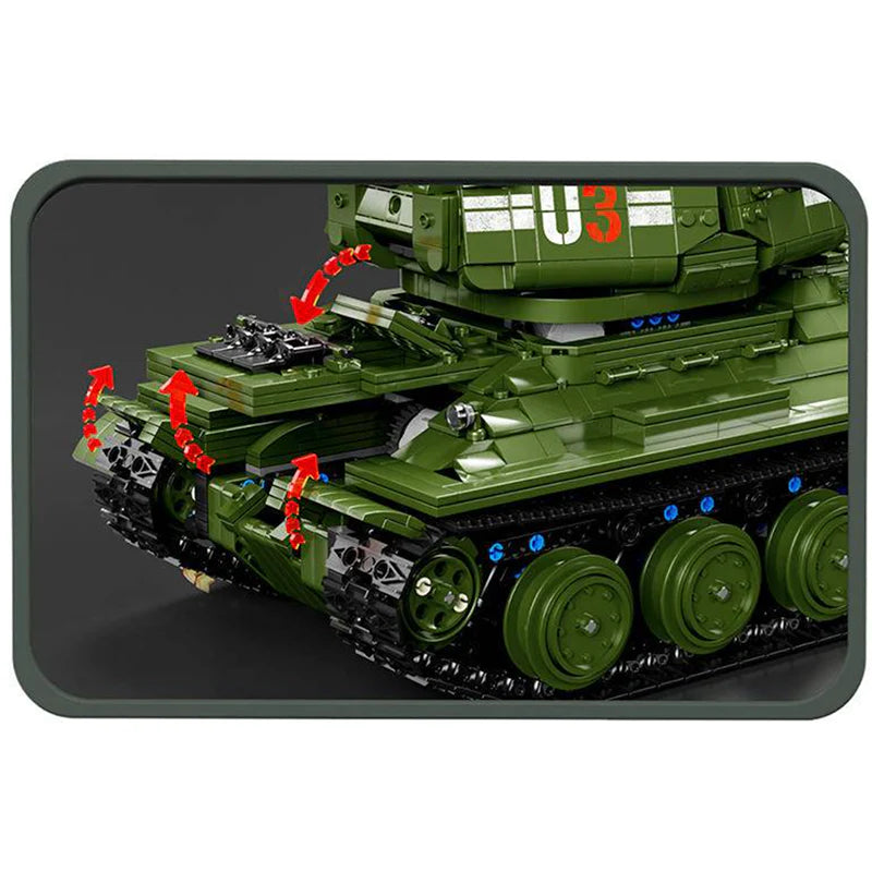 REMOTE CONTROLLED T34 TANK | 2052PCS