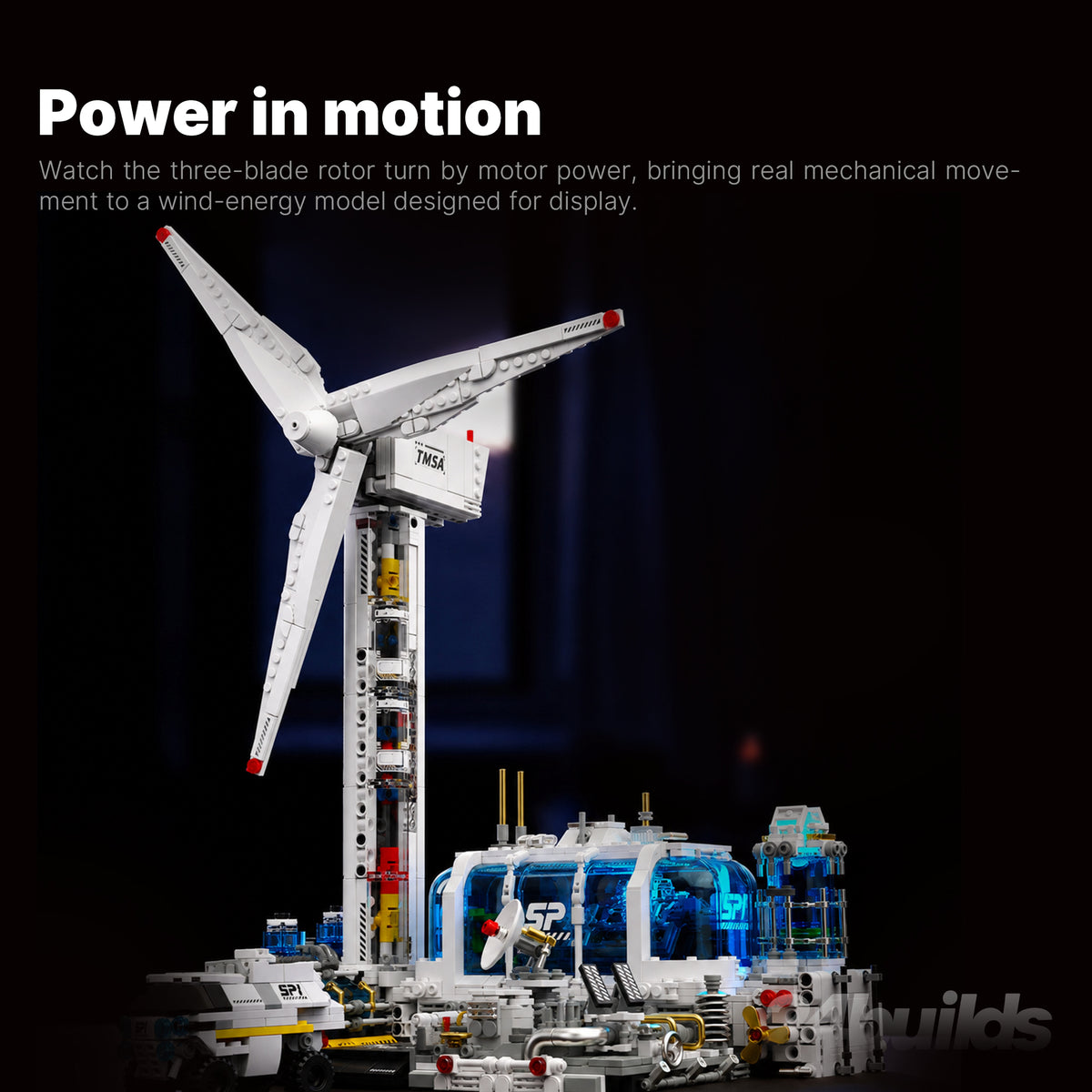 Motorised Wind Turbine Station