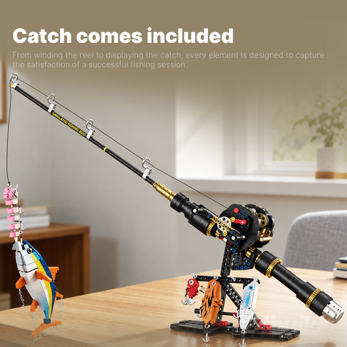 Drum Reel Fishing Rod