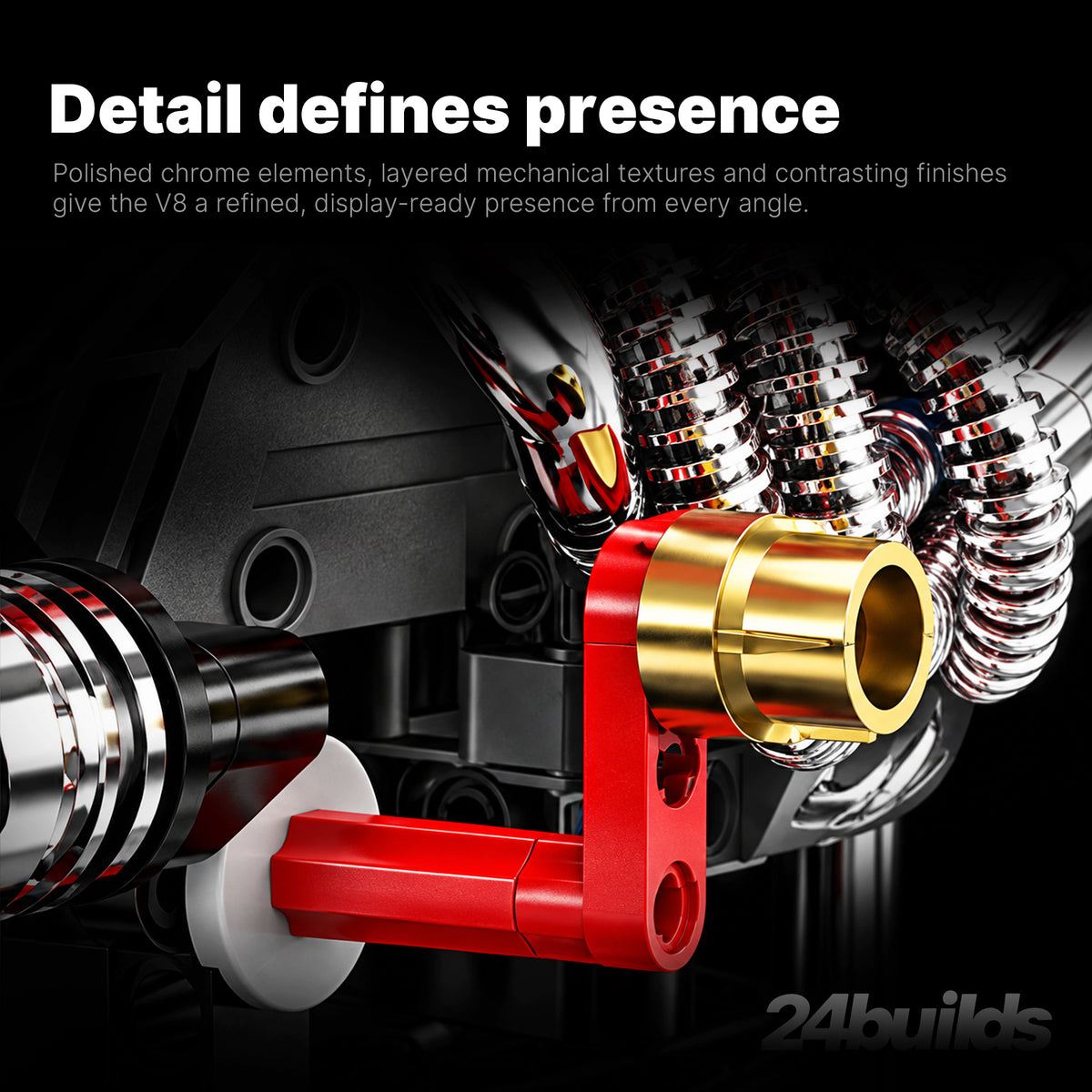 Hand Cranked V8 Engine