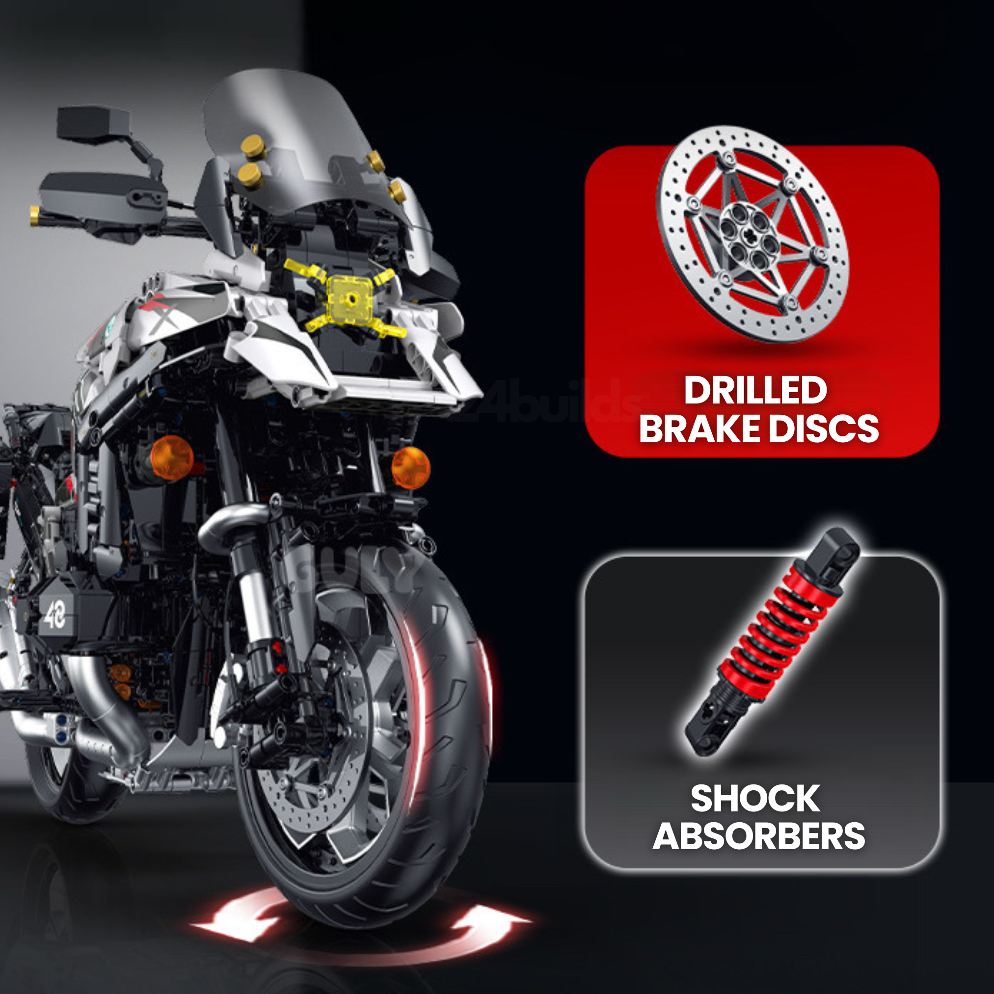 German Touring Motorbike | 2488pcs