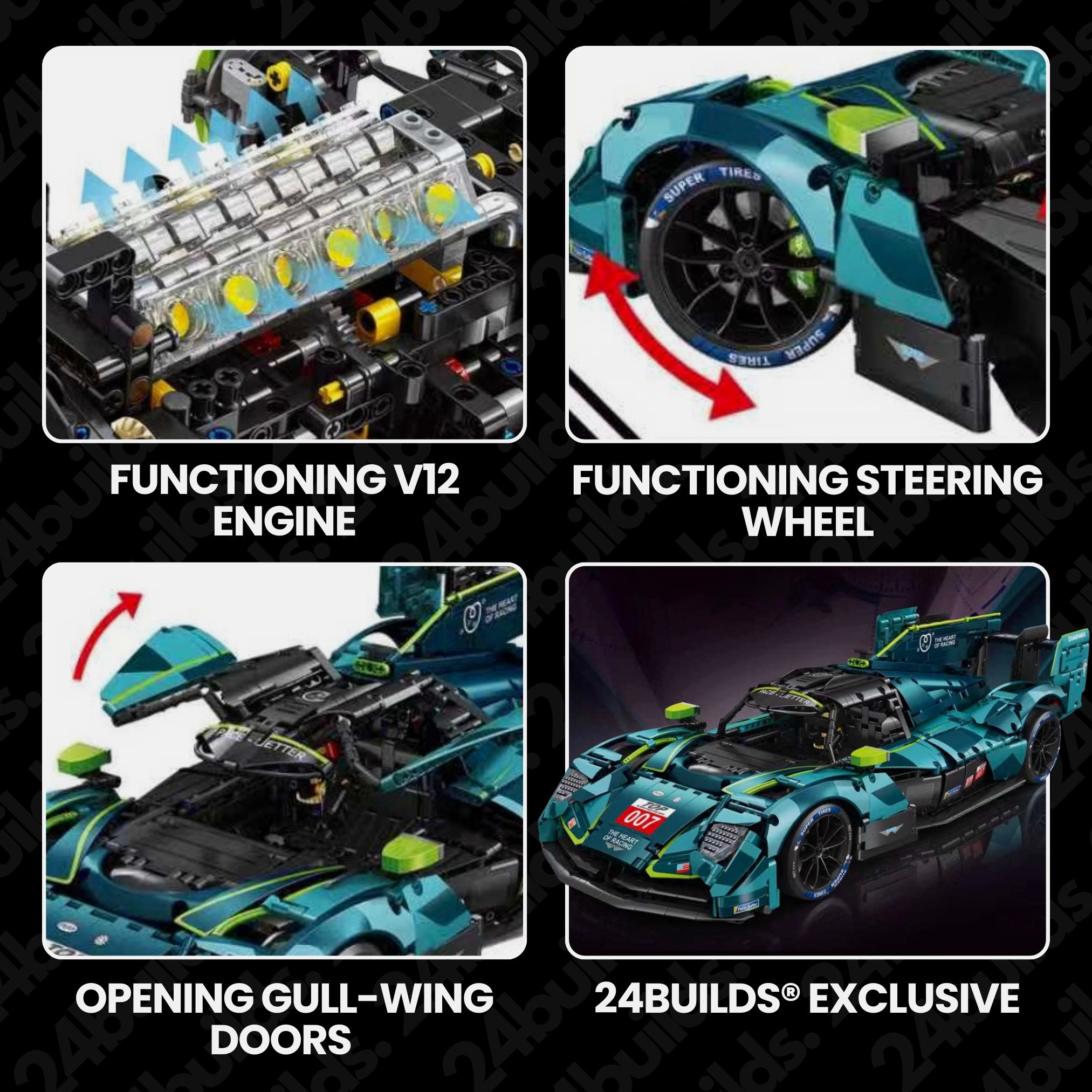 Remote Controlled 24h British Hypercar | 3040pcs