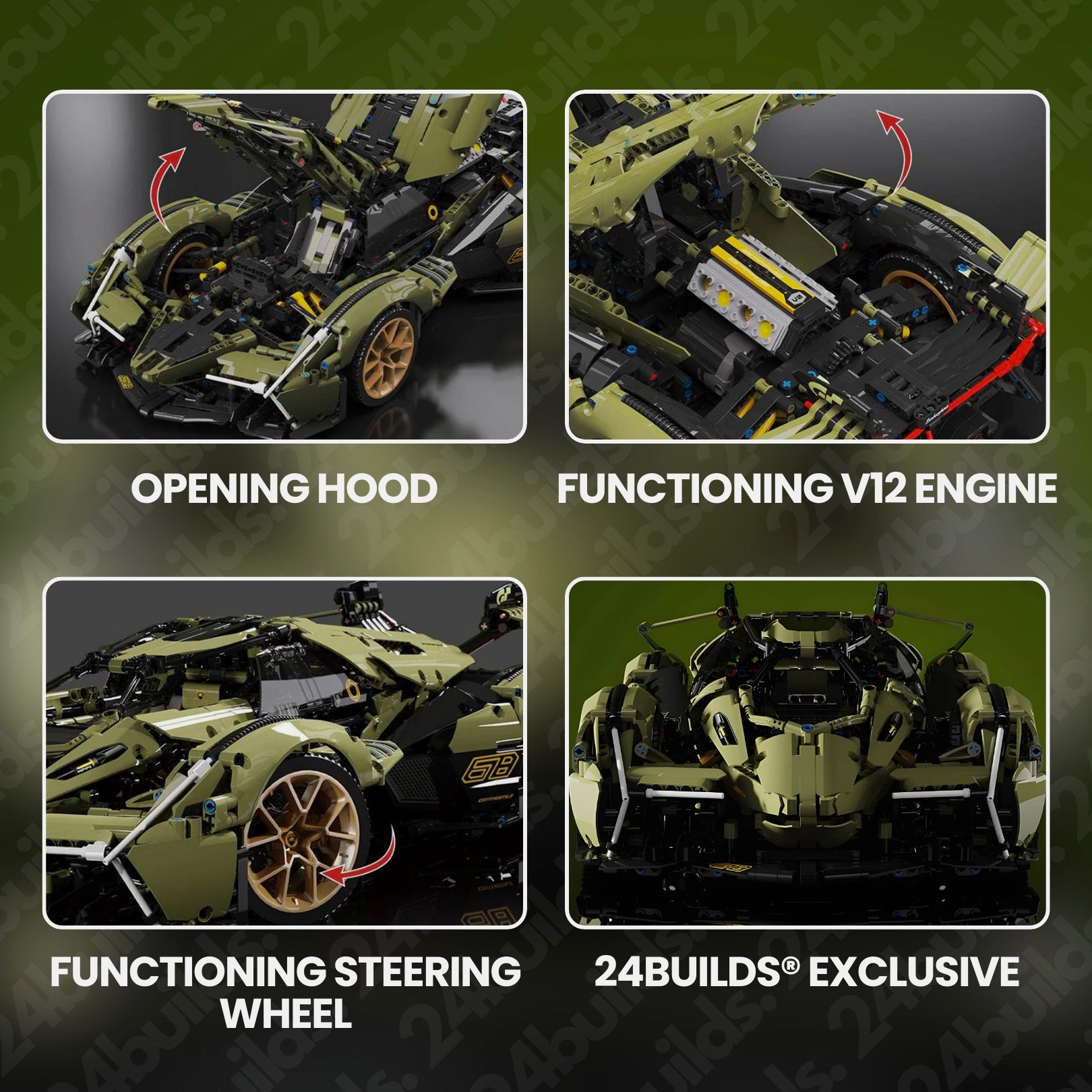 REMOTE CONTROLLED ITALIAN V12 CONCEPT | 2574PCS
