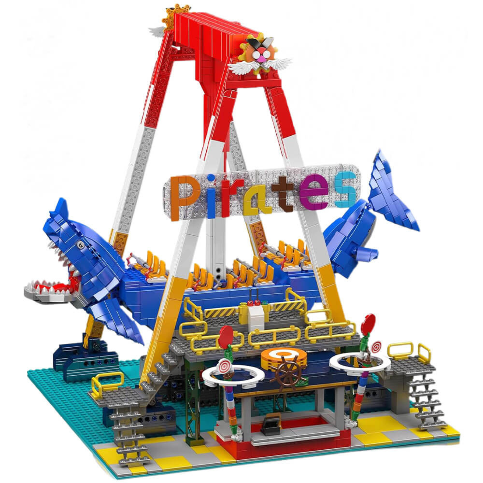 Motorised Shark Swing Ride | 1922pcs
