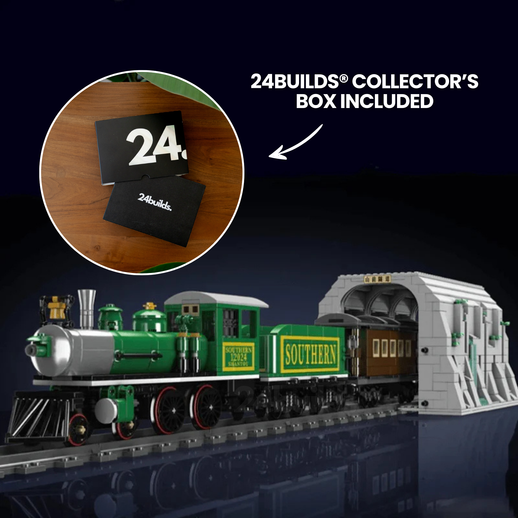 Remote Controlled Southern Steam Locomotive | 1214pcs
