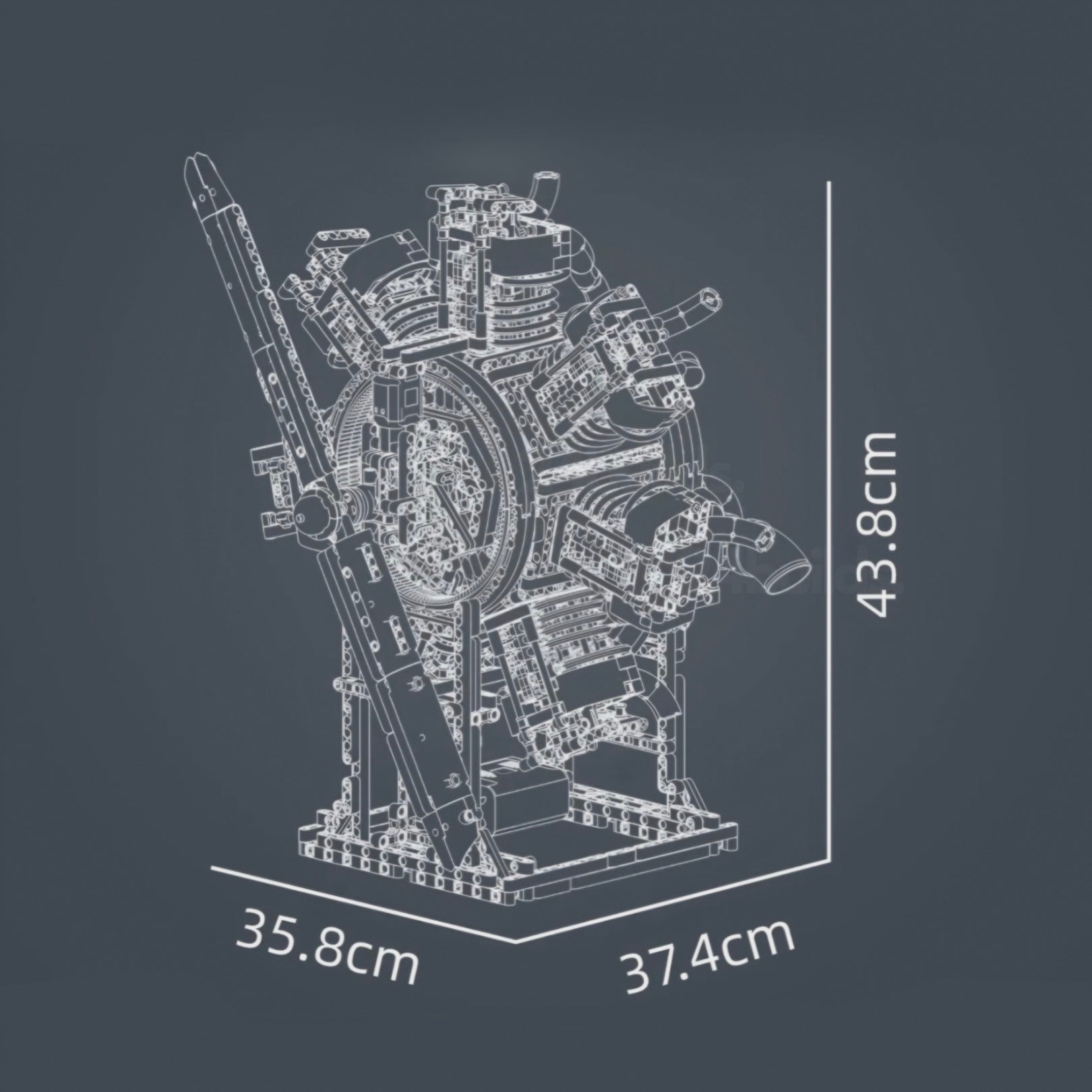 The Ultimate Radial Aircraft Engine | 3090pcs