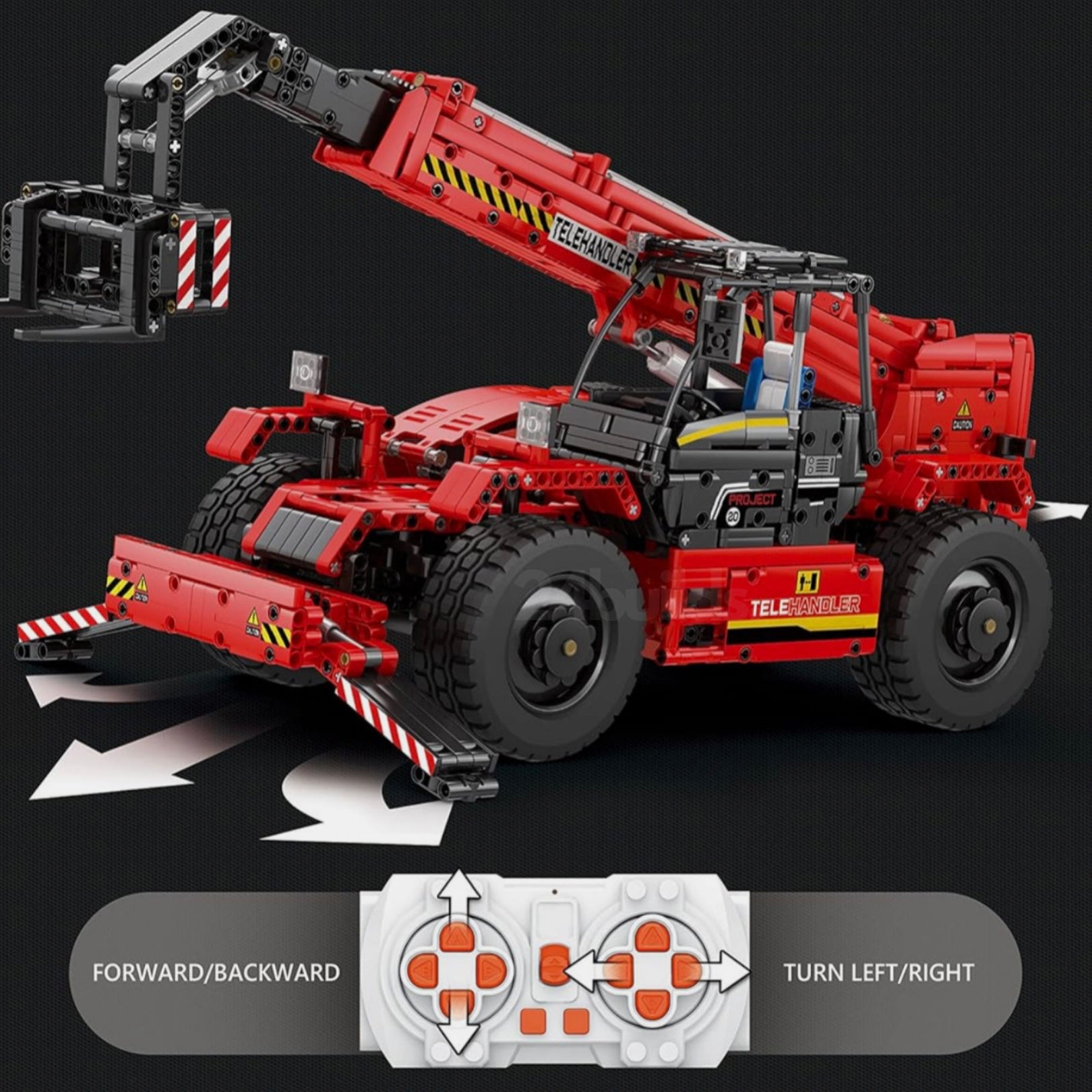 REMOTE CONTROLLED TELEHANDLER | 2260pcs