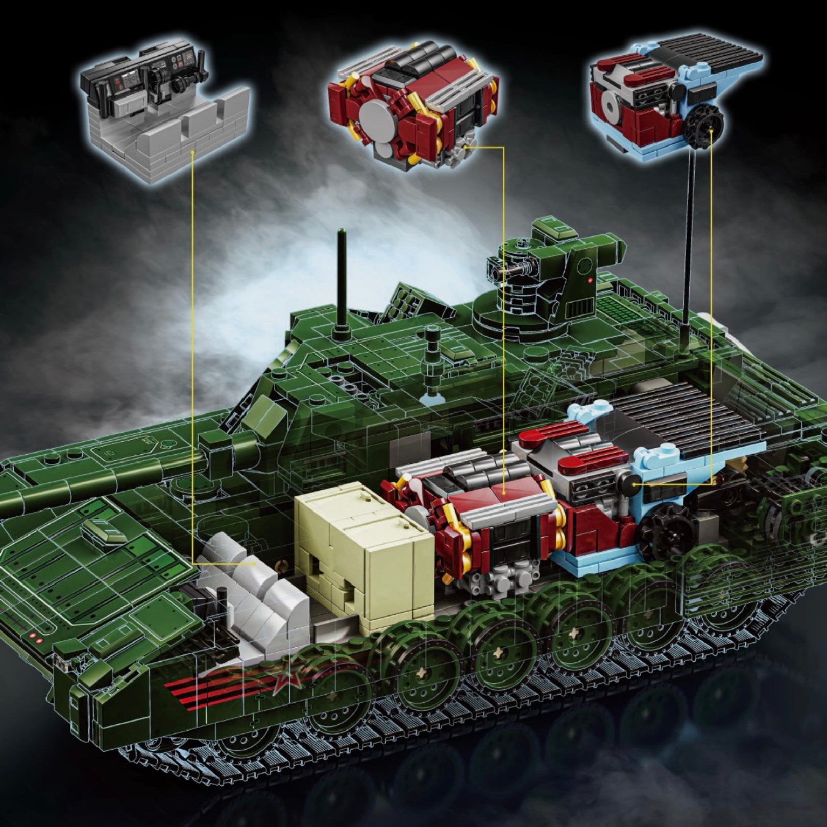 Remote Controlled T-14 Battle Tank | 2328pcs
