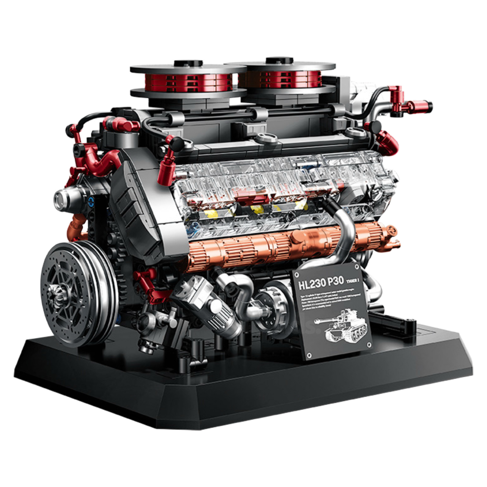 Heavy Tank V12 Engine | 1238pcs