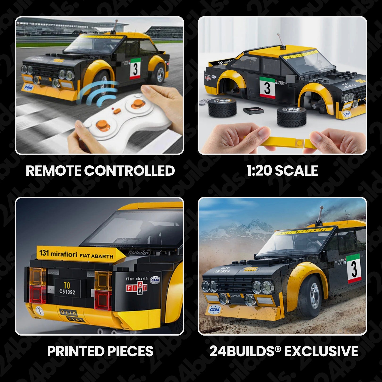 Remote Controlled Fiat Abarth 131 | 218pcs