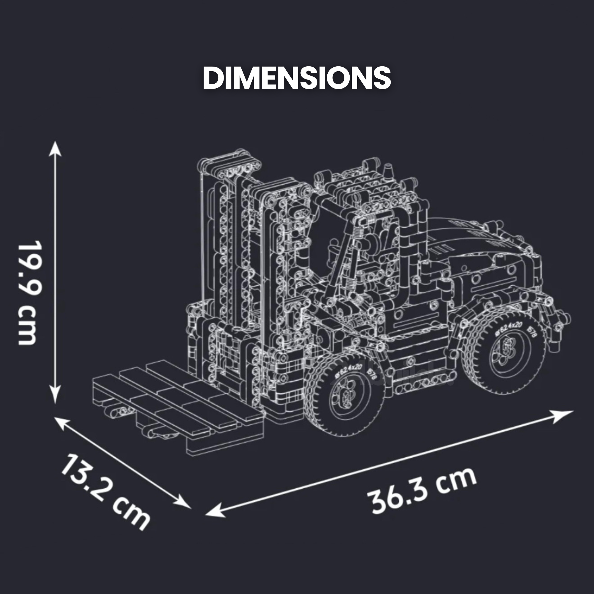 Heavy Duty Military Camo Forklift | 1312pcs
