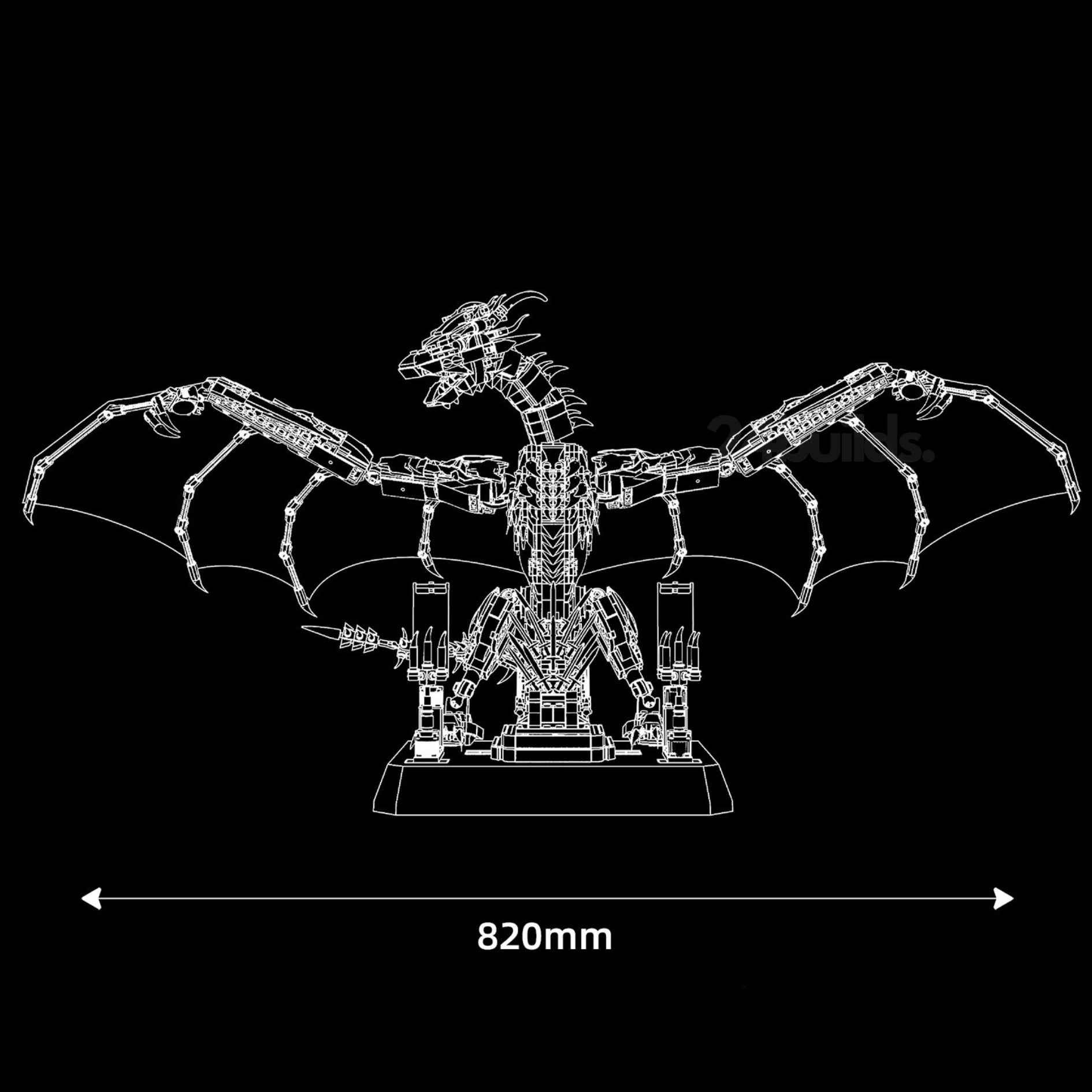 Crimson Dragon | 1690pcs