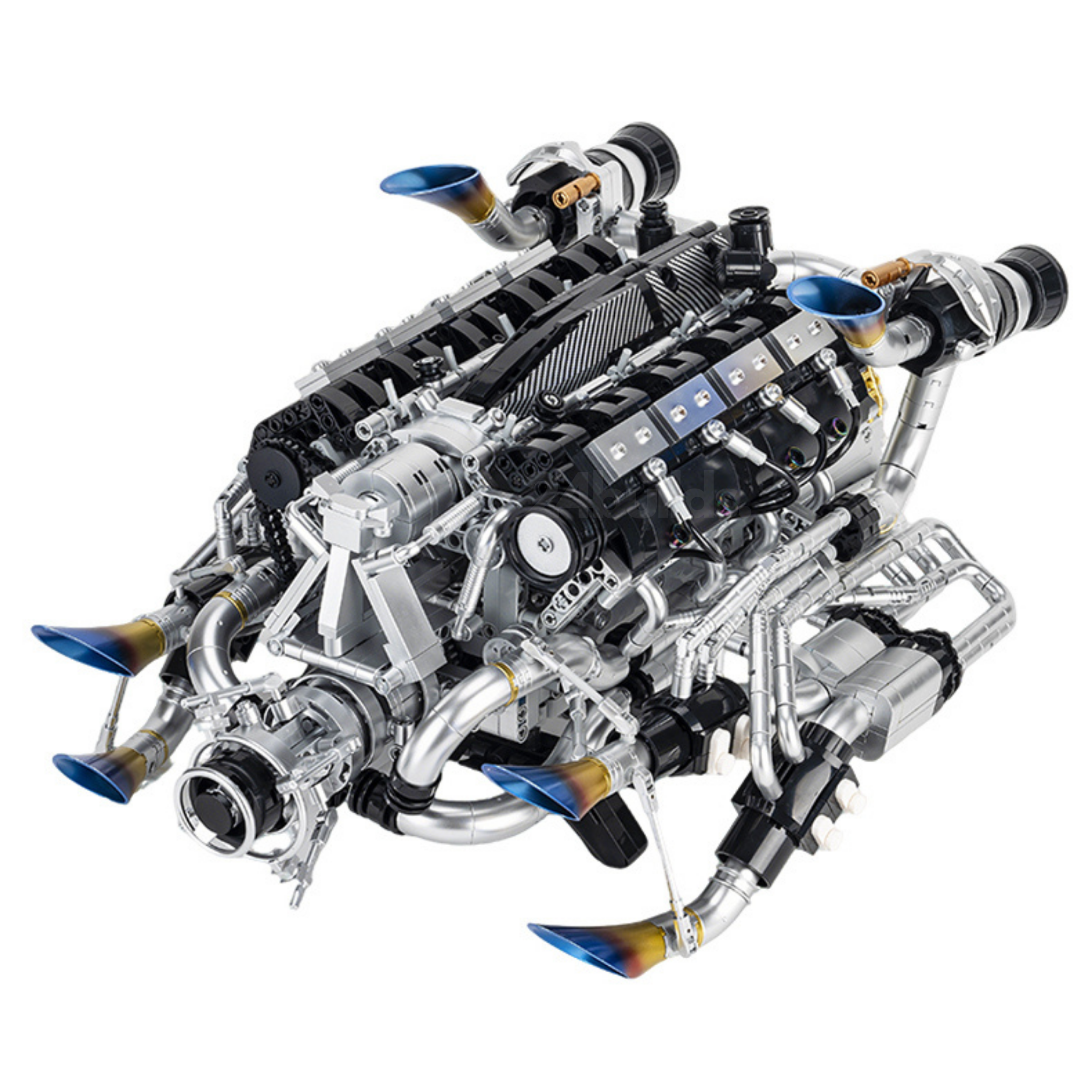 Burnt Blue V8 Performance Engine | 2774pcs