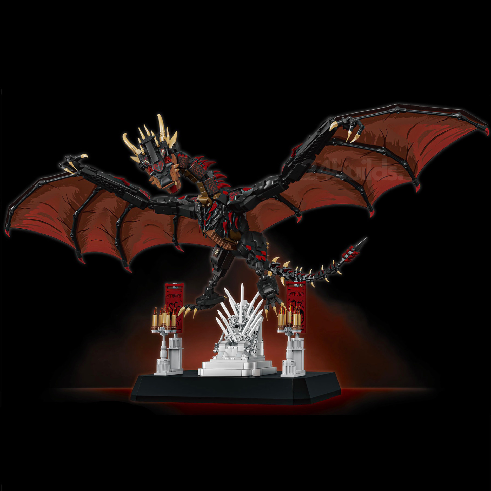 Crimson Dragon | 1690pcs