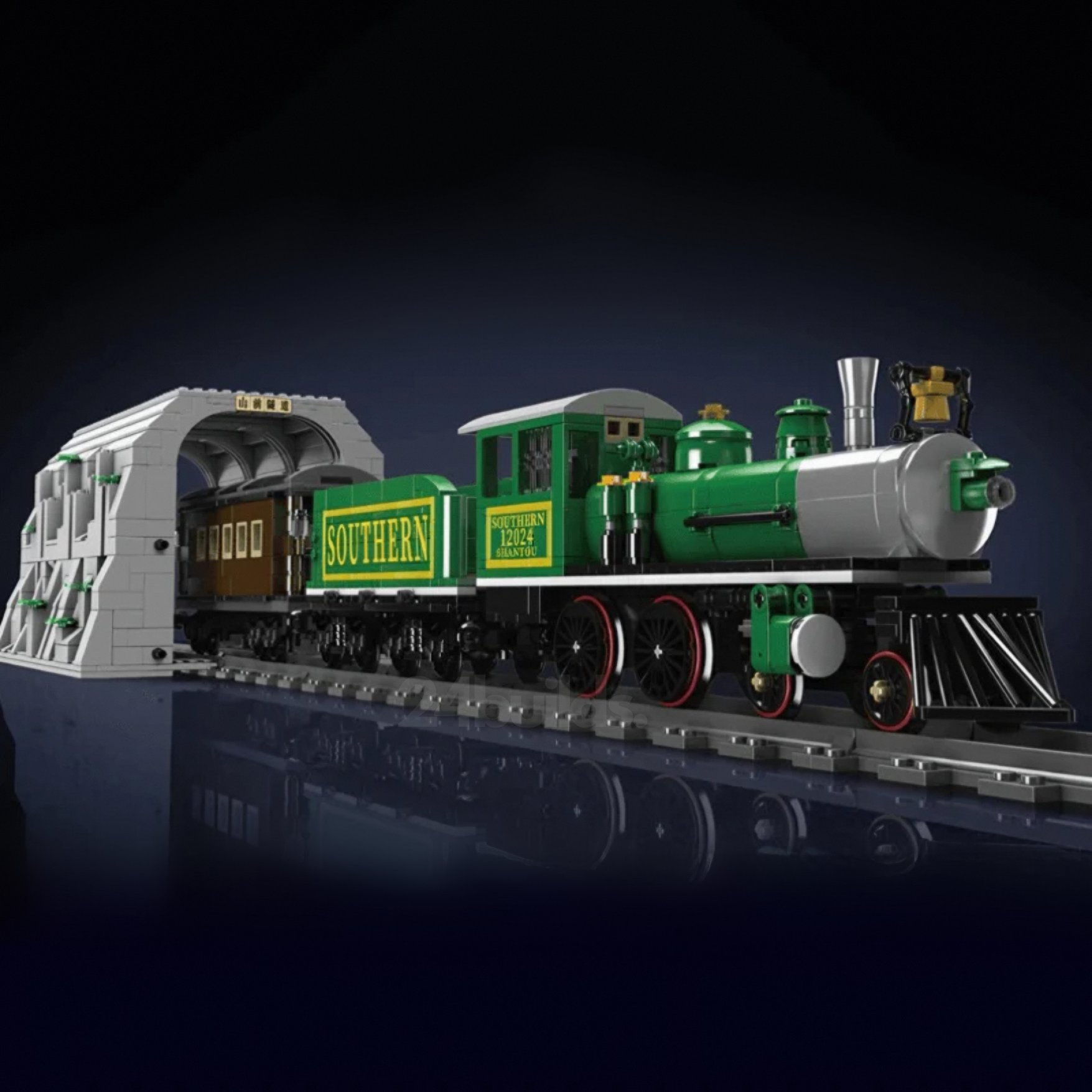 Remote Controlled Southern Steam Locomotive | 1214pcs