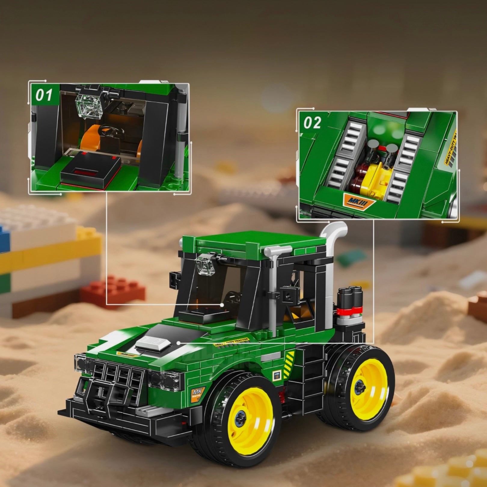 Farm Tractor | 472pcs