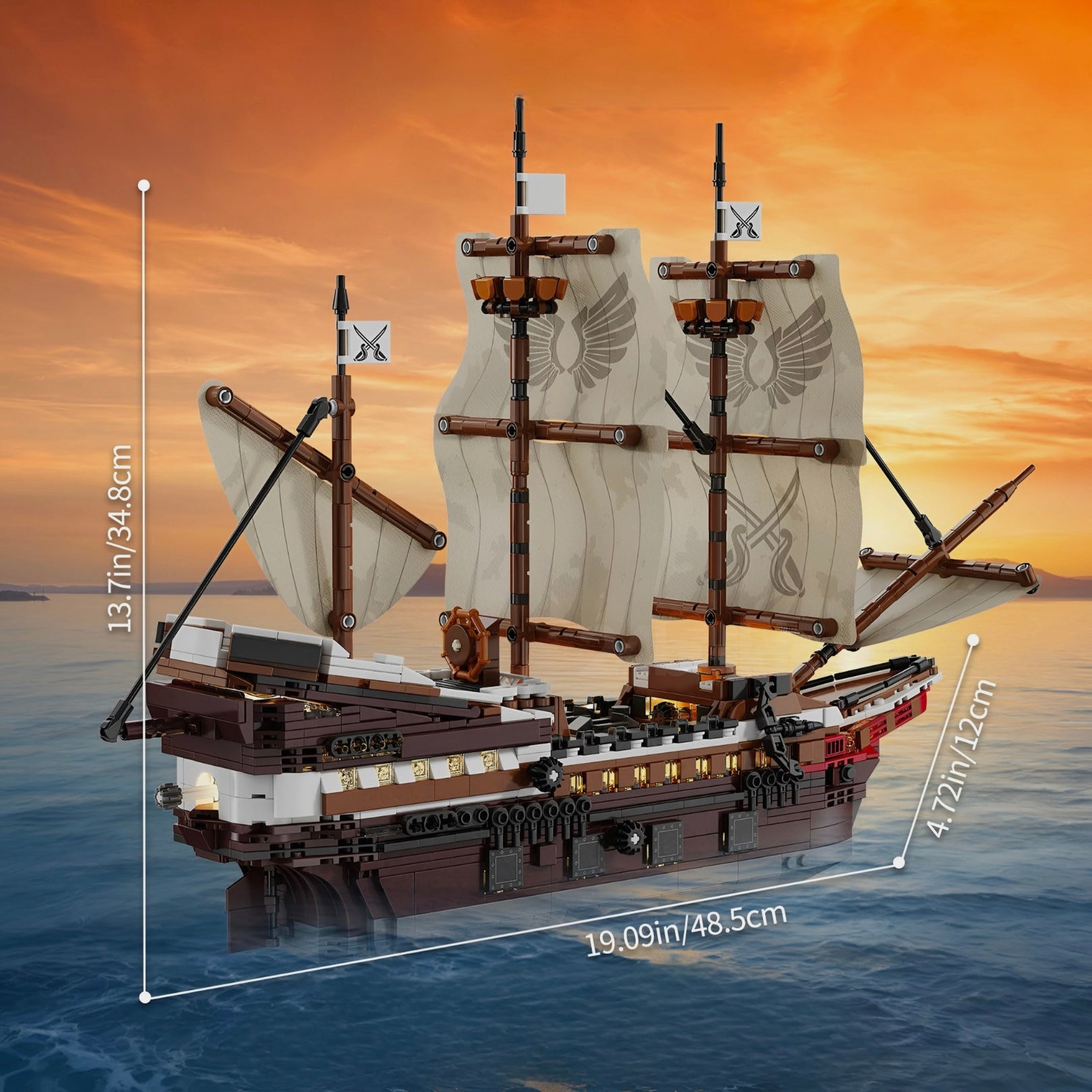 Mayflower Pirate Ship | 2076pcs