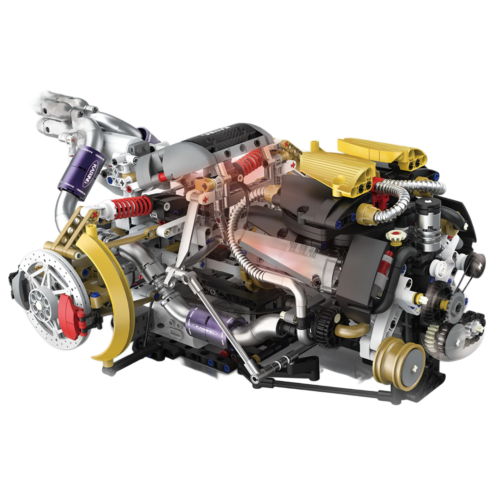 V8 Rear Supercar Powertrain | 1394pcs
