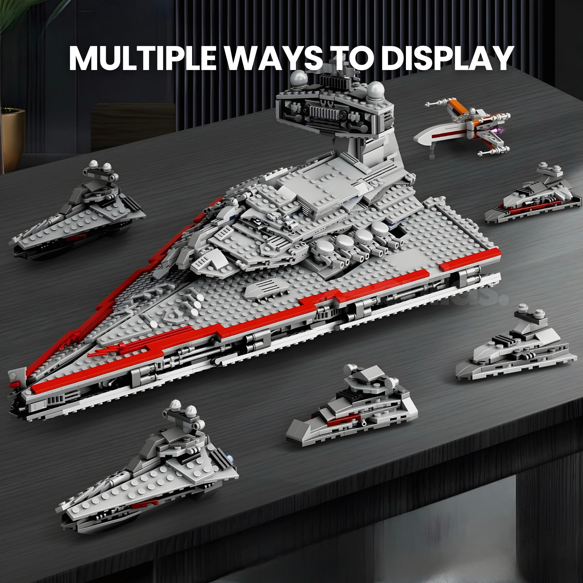 GALACTIC WARSHIP BRICK ART | 5968PCS