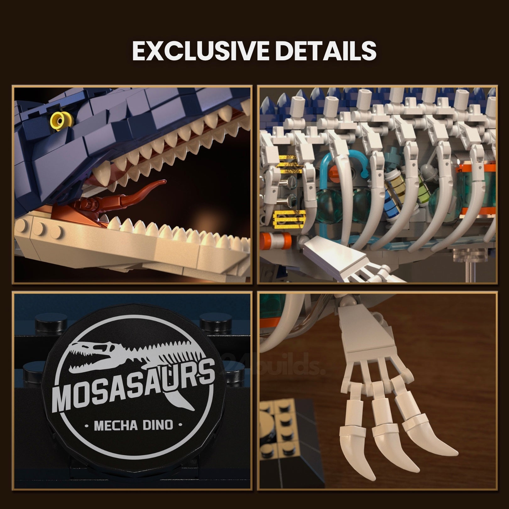 Cyber Mosasaurus | 1028pcs