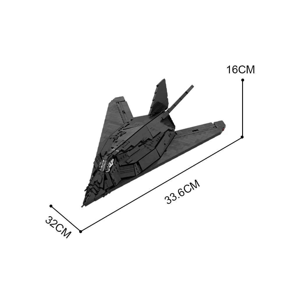 F-117 NIGHTHAWK | 1134PCS