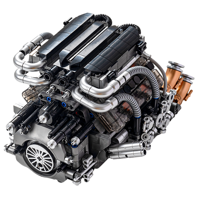 Motorised W16 Quad-Turbo Engine