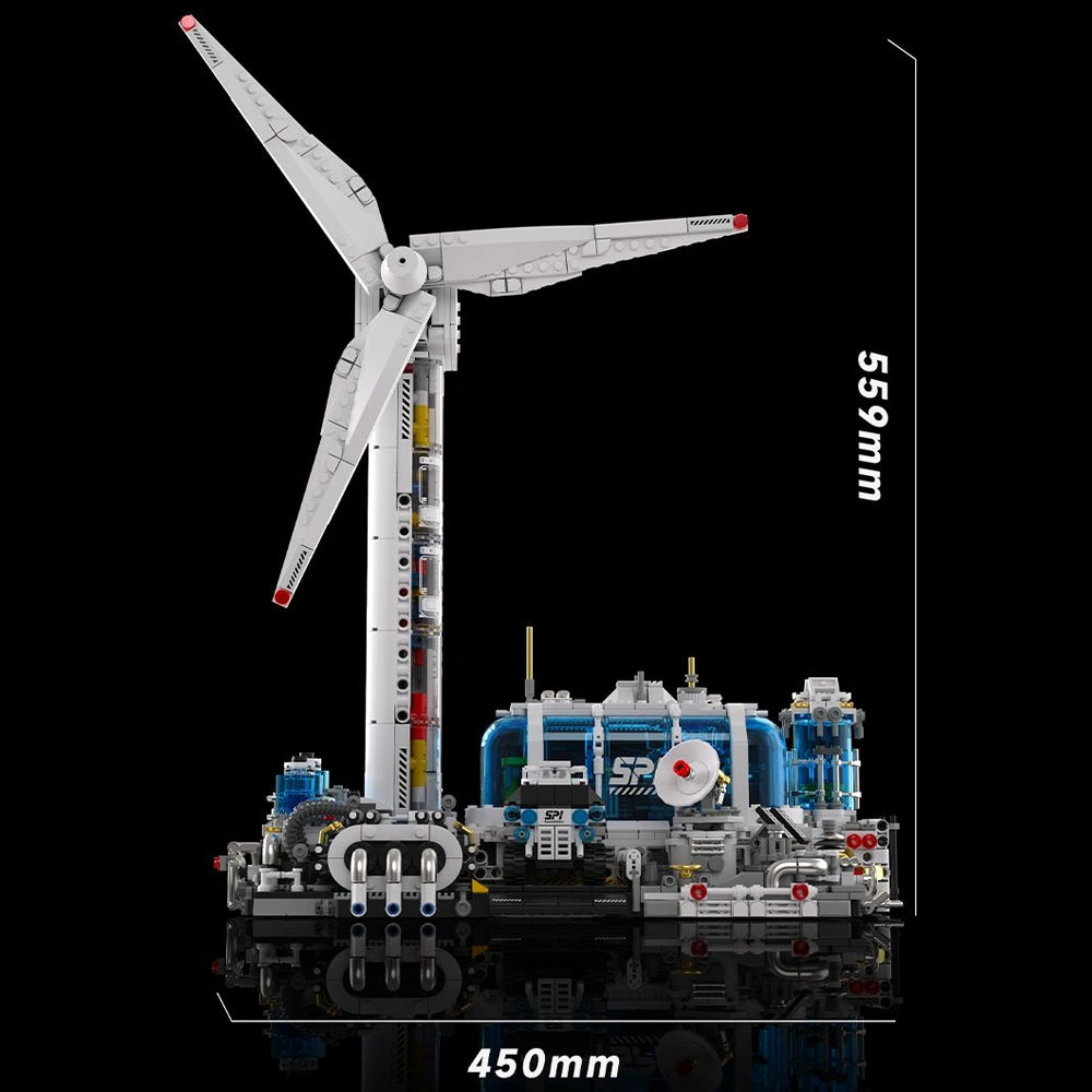 Motorised Wind Turbine Station