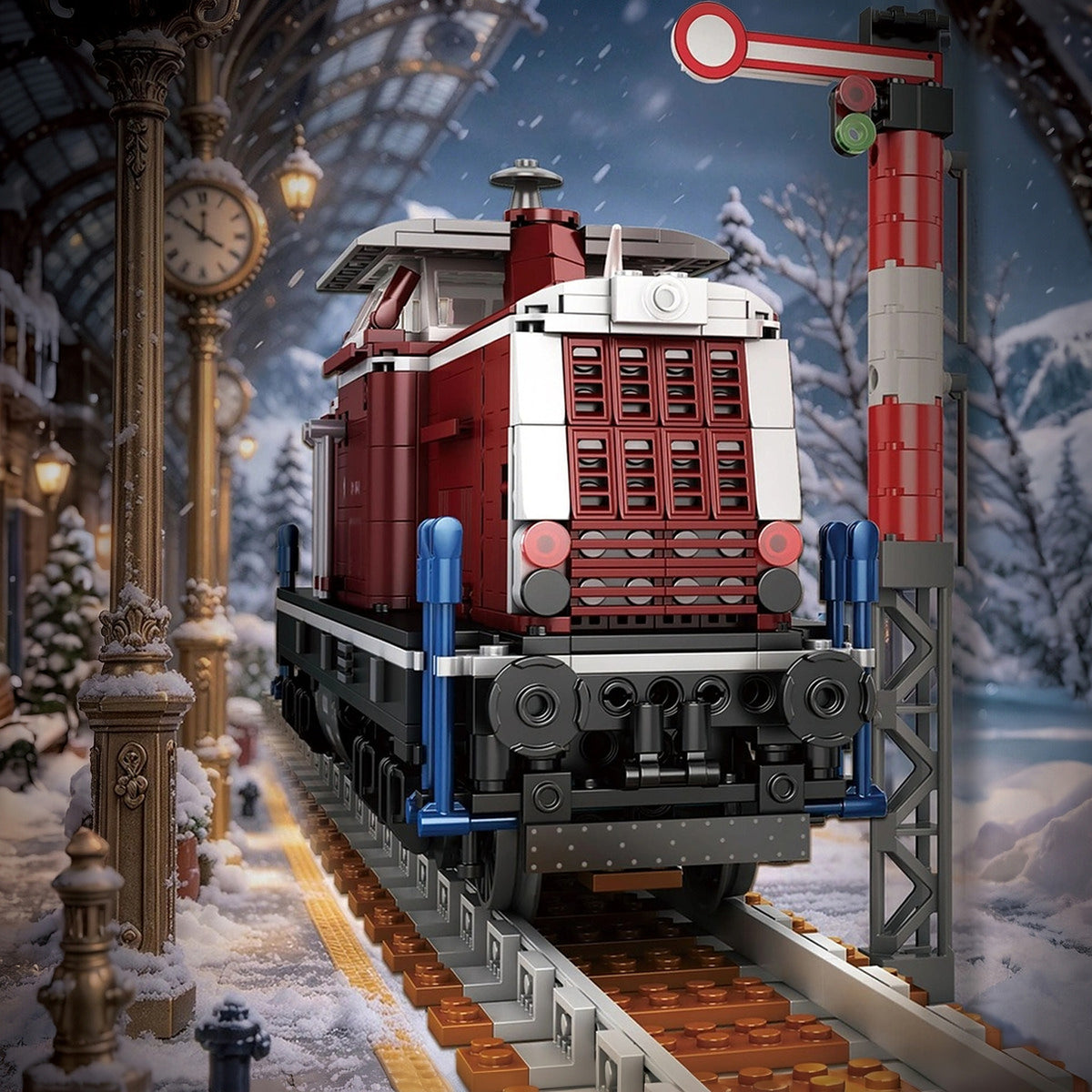 German Class 211 Diesel Locomotive brick model