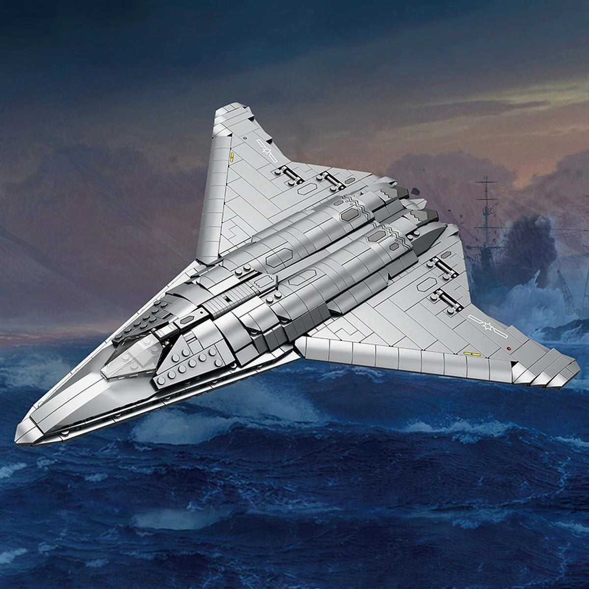 J-50 Fighter Aircraft brick model