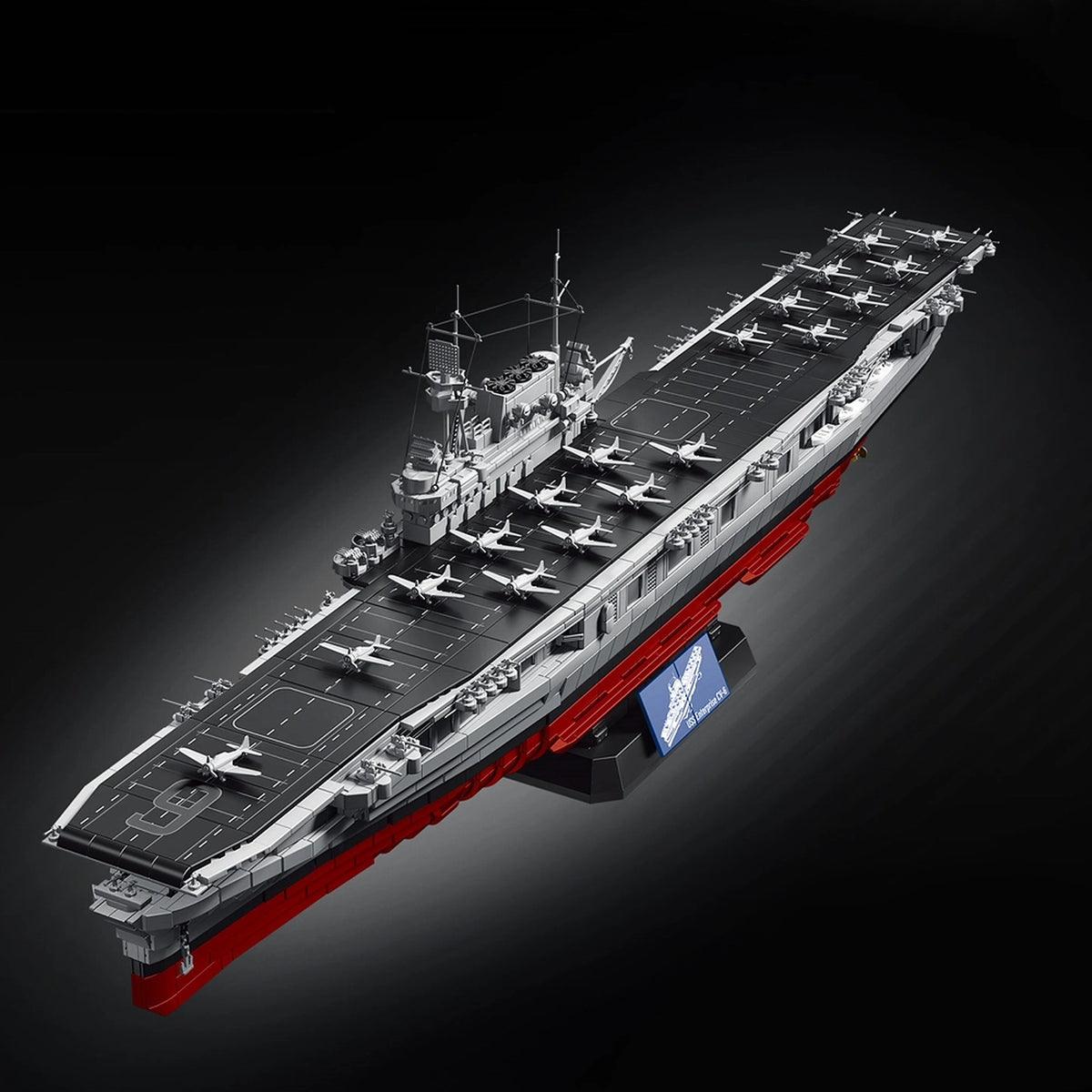 USS Enterprise CV-6 Aircraft Carrier brick model